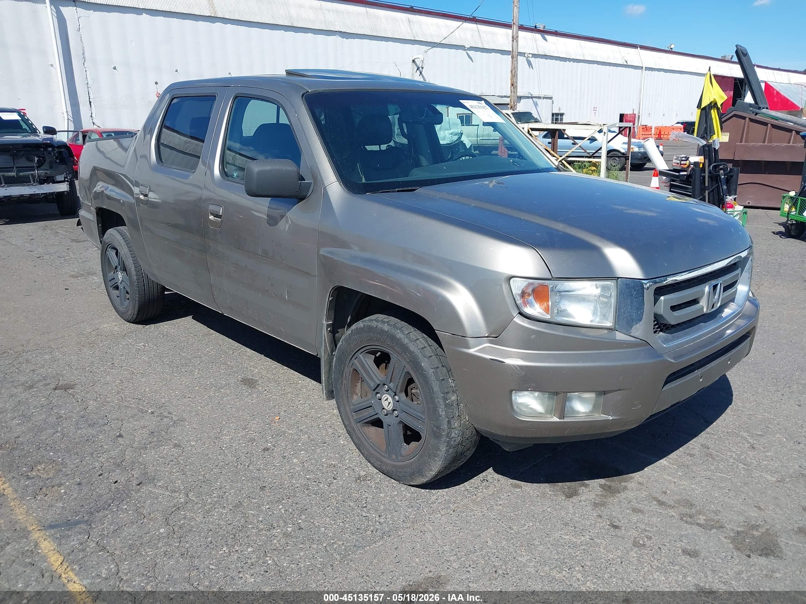 2009 Honda Ridgeline Rtl Gray vin: 5FPYK16549B104471