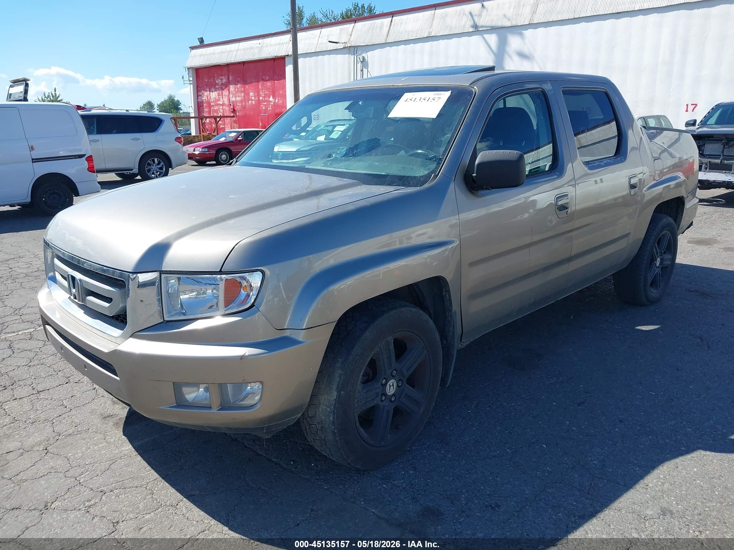 2009 Honda Ridgeline Rtl Gray vin: 5FPYK16549B104471