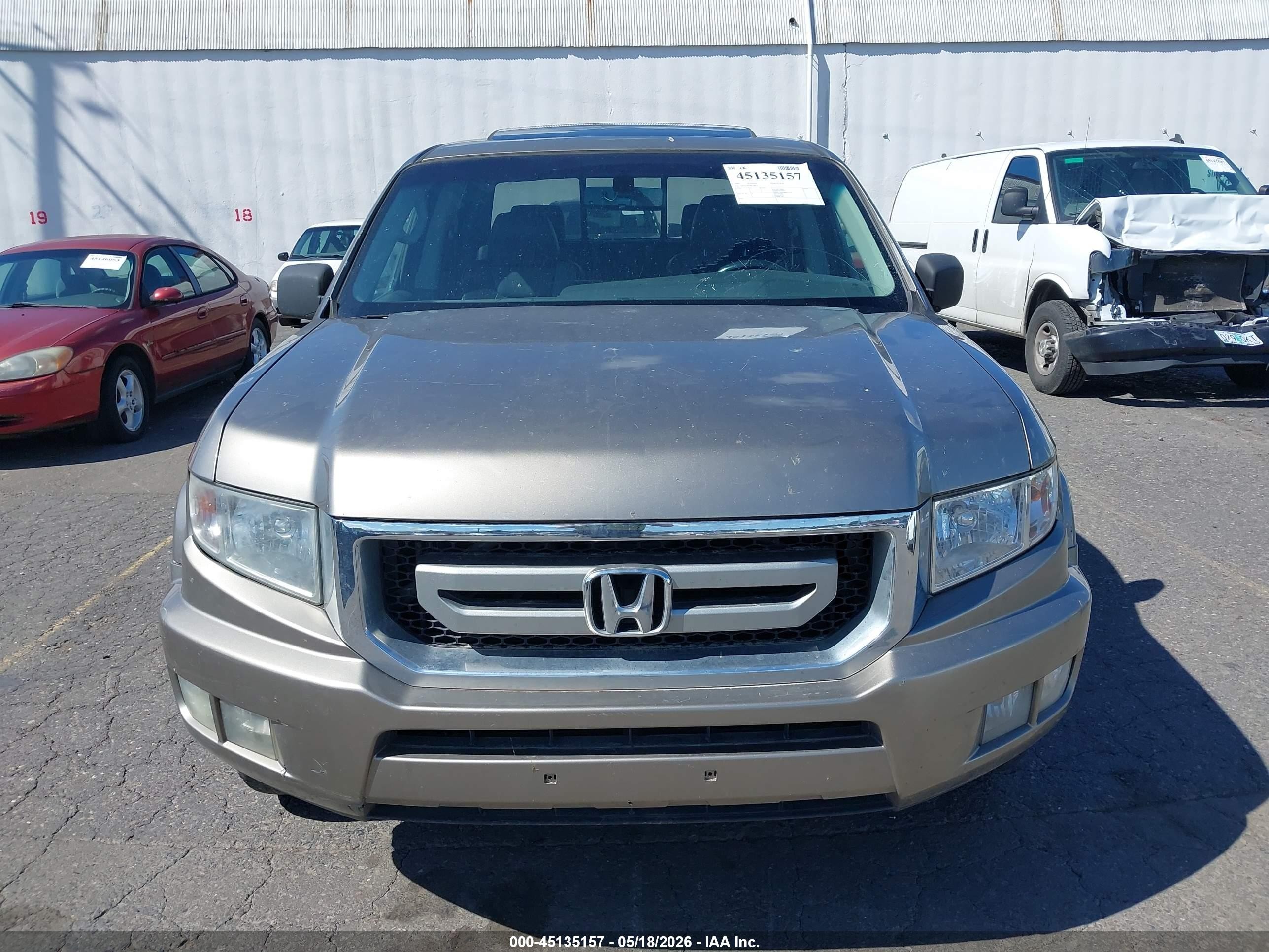 2009 Honda Ridgeline Rtl Gray vin: 5FPYK16549B104471