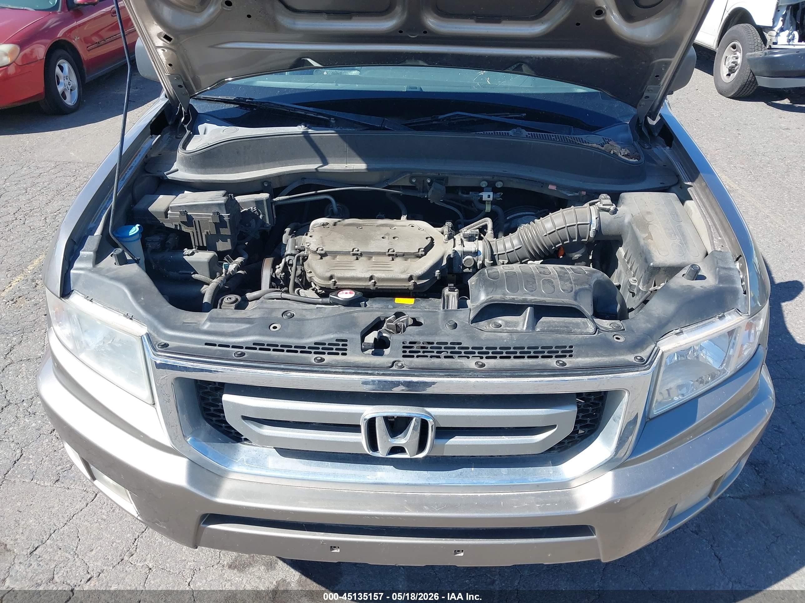 2009 Honda Ridgeline Rtl Gray vin: 5FPYK16549B104471