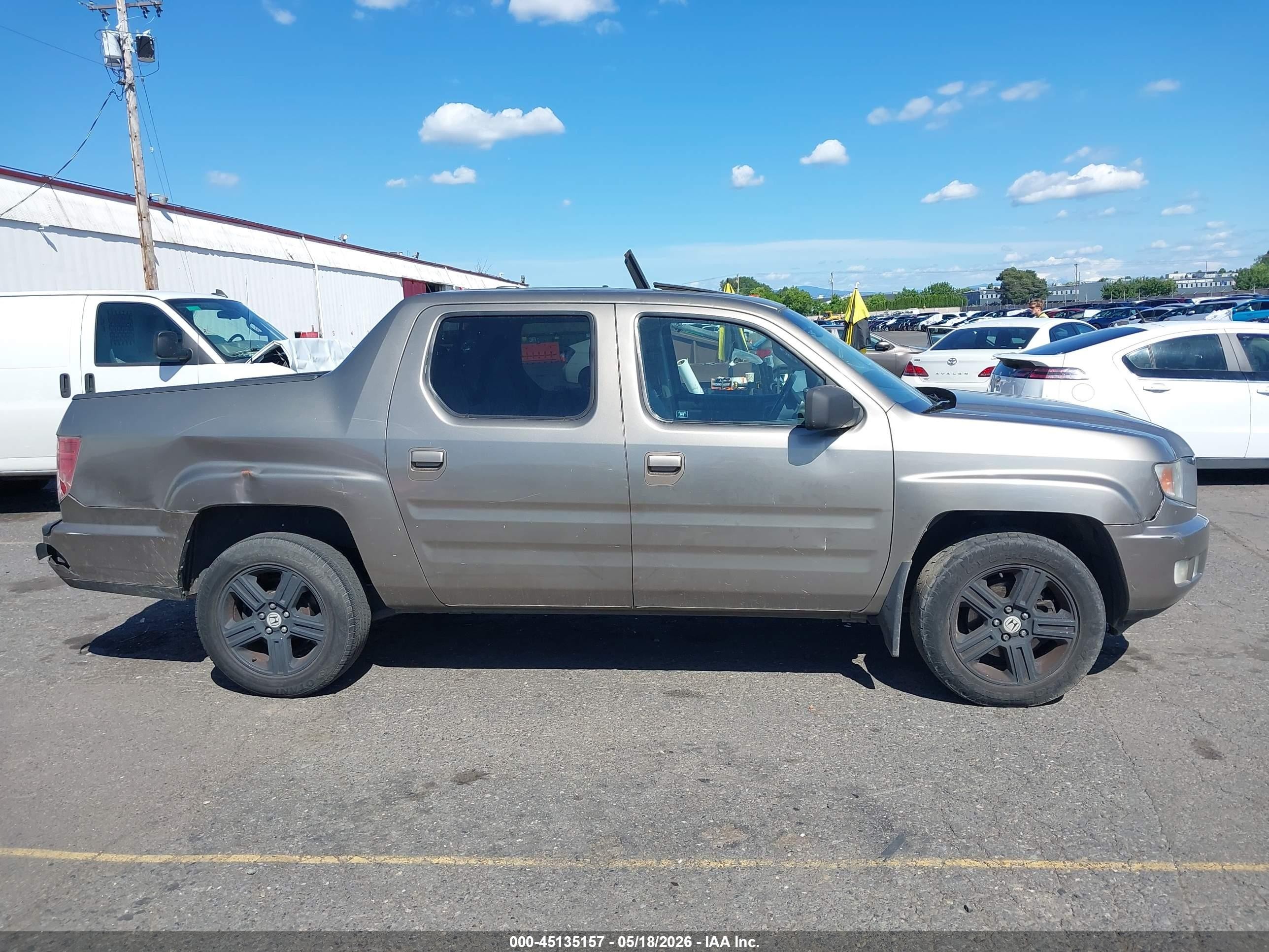 2009 Honda Ridgeline Rtl Gray vin: 5FPYK16549B104471
