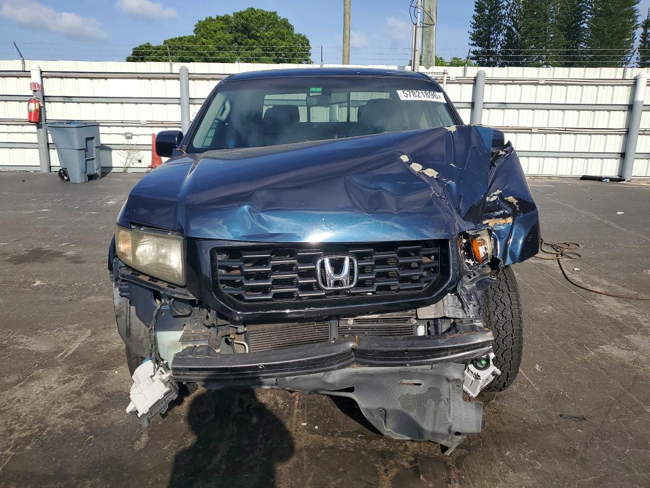 2009 Honda Ridgeline Rtl Blue vin: 5FPYK16579B103749