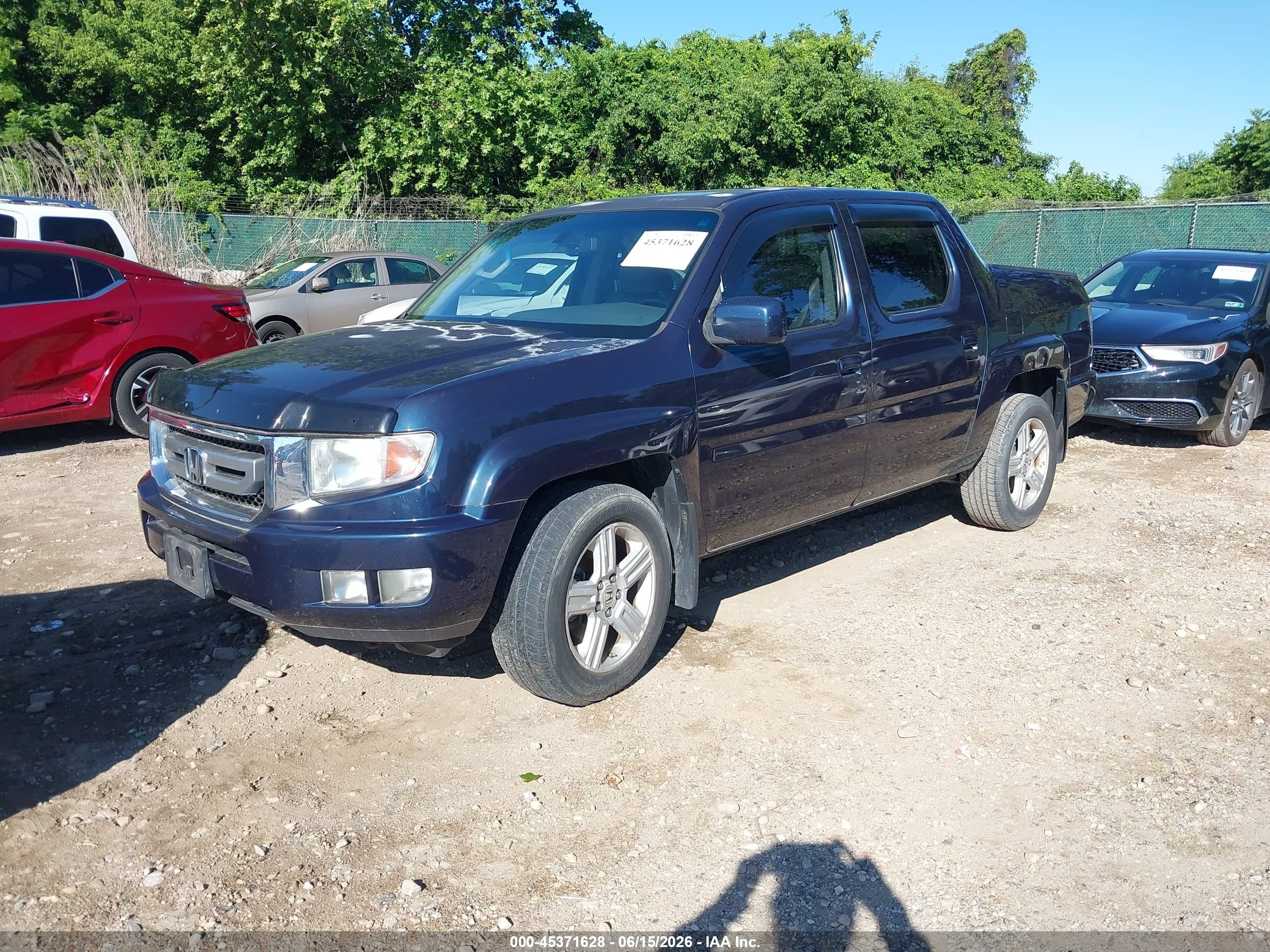 2009 Honda Ridgeline Rtl Blue vin: 5FPYK16589B104716
