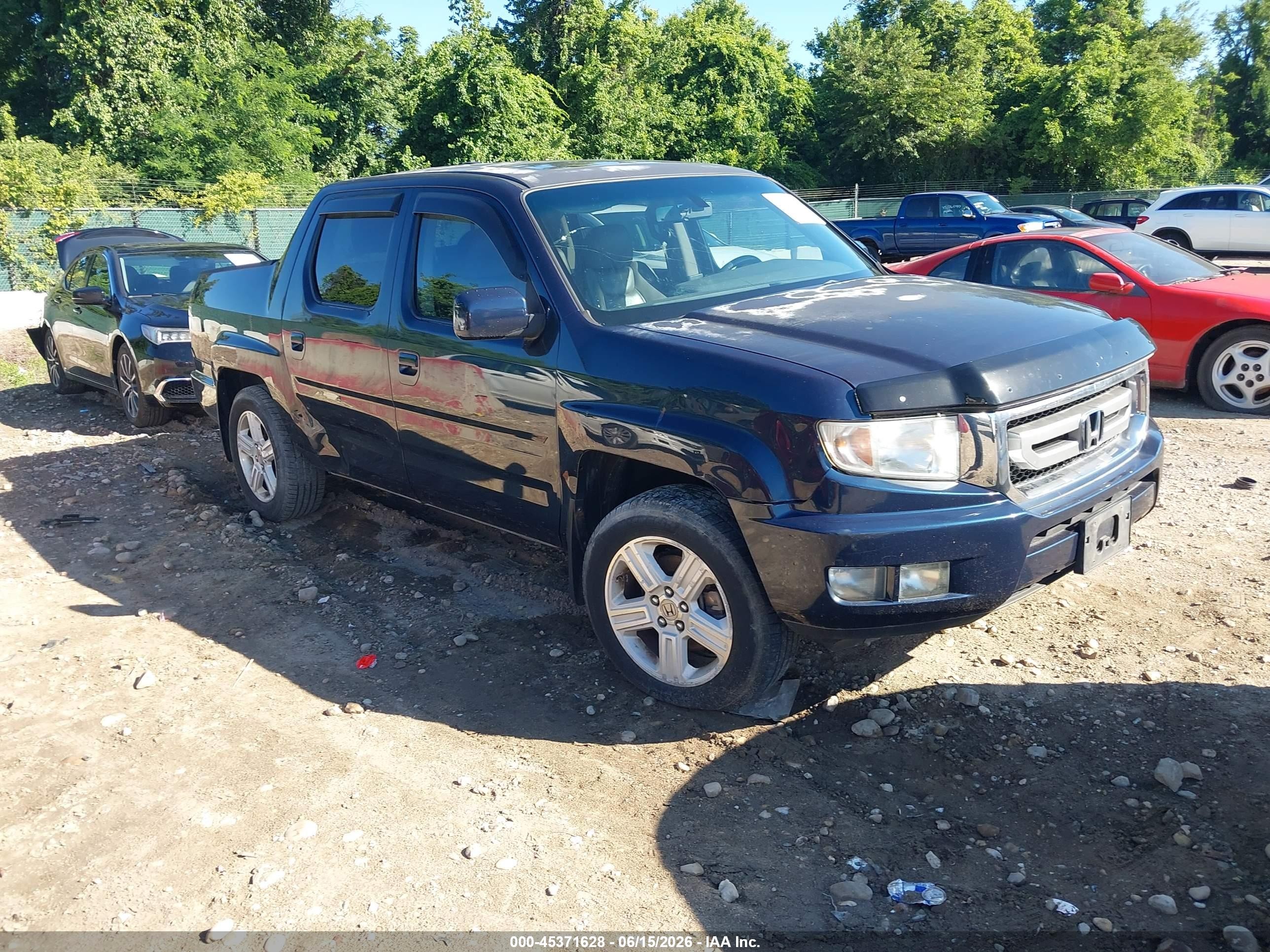 2009 Honda Ridgeline Rtl Blue vin: 5FPYK16589B104716