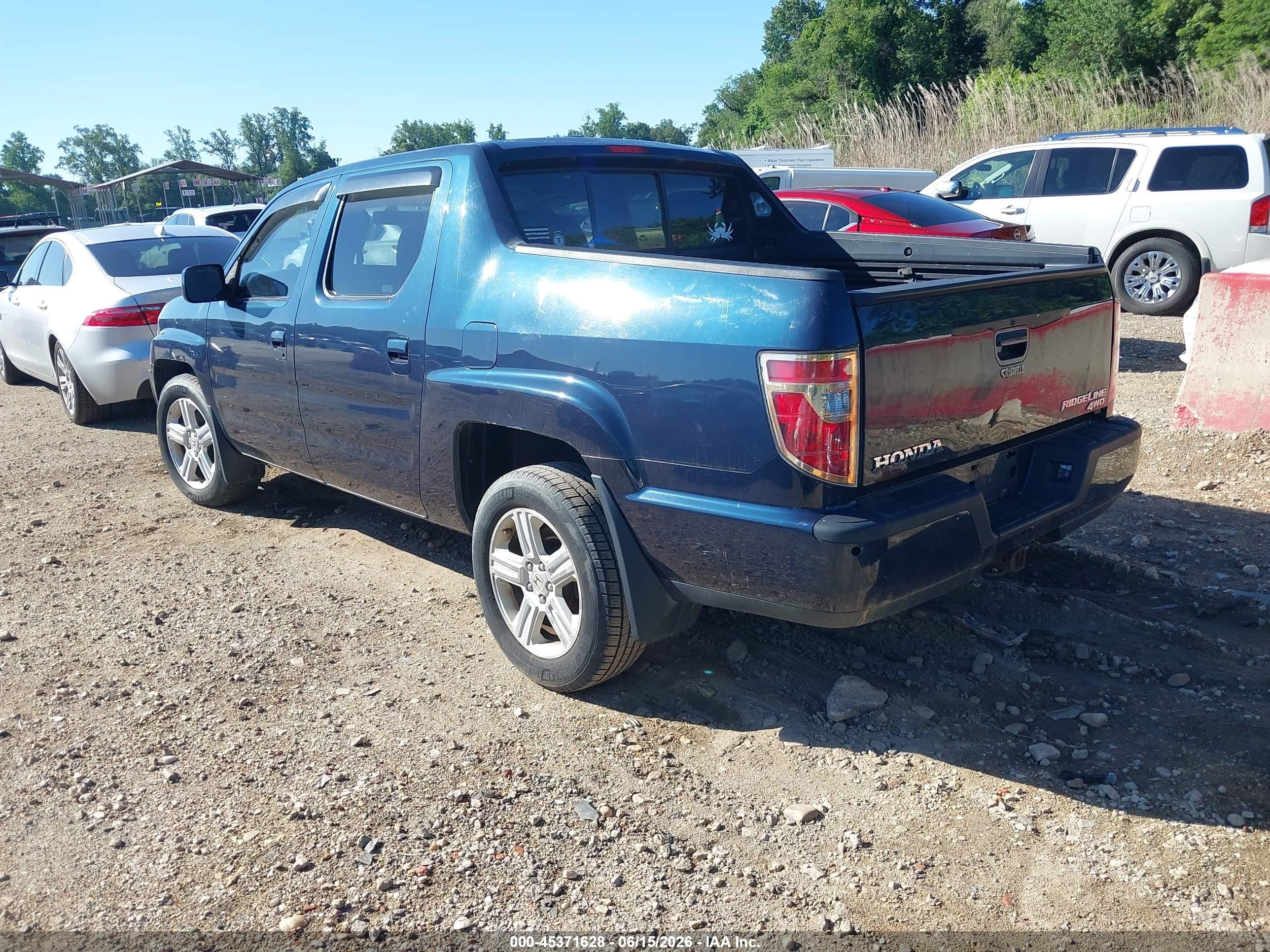 2009 Honda Ridgeline Rtl Blue vin: 5FPYK16589B104716