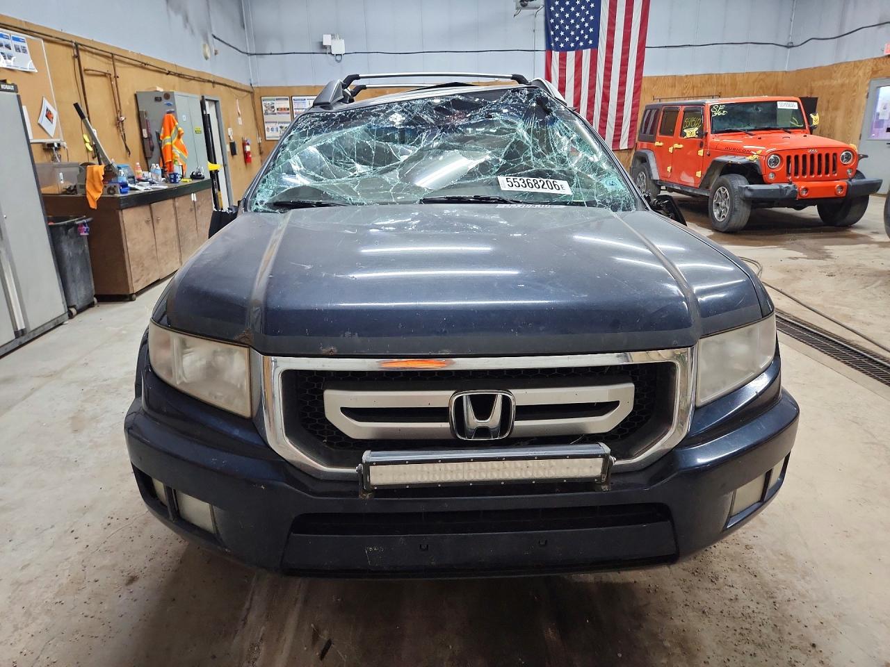 2009 Honda Ridgeline Rtl Blue vin: 5FPYK16599B104675