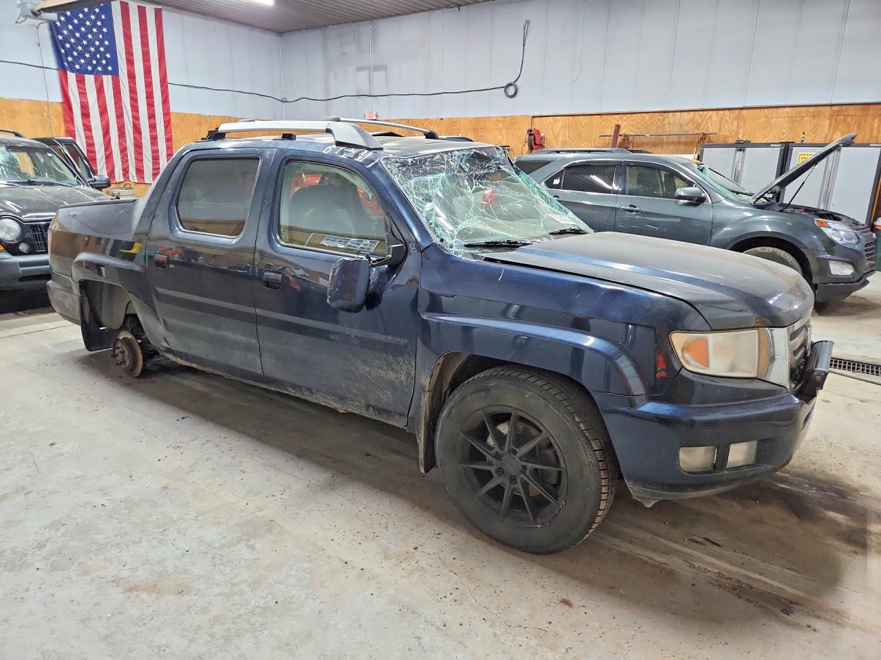 2009 Honda Ridgeline Rtl Blue vin: 5FPYK16599B104675