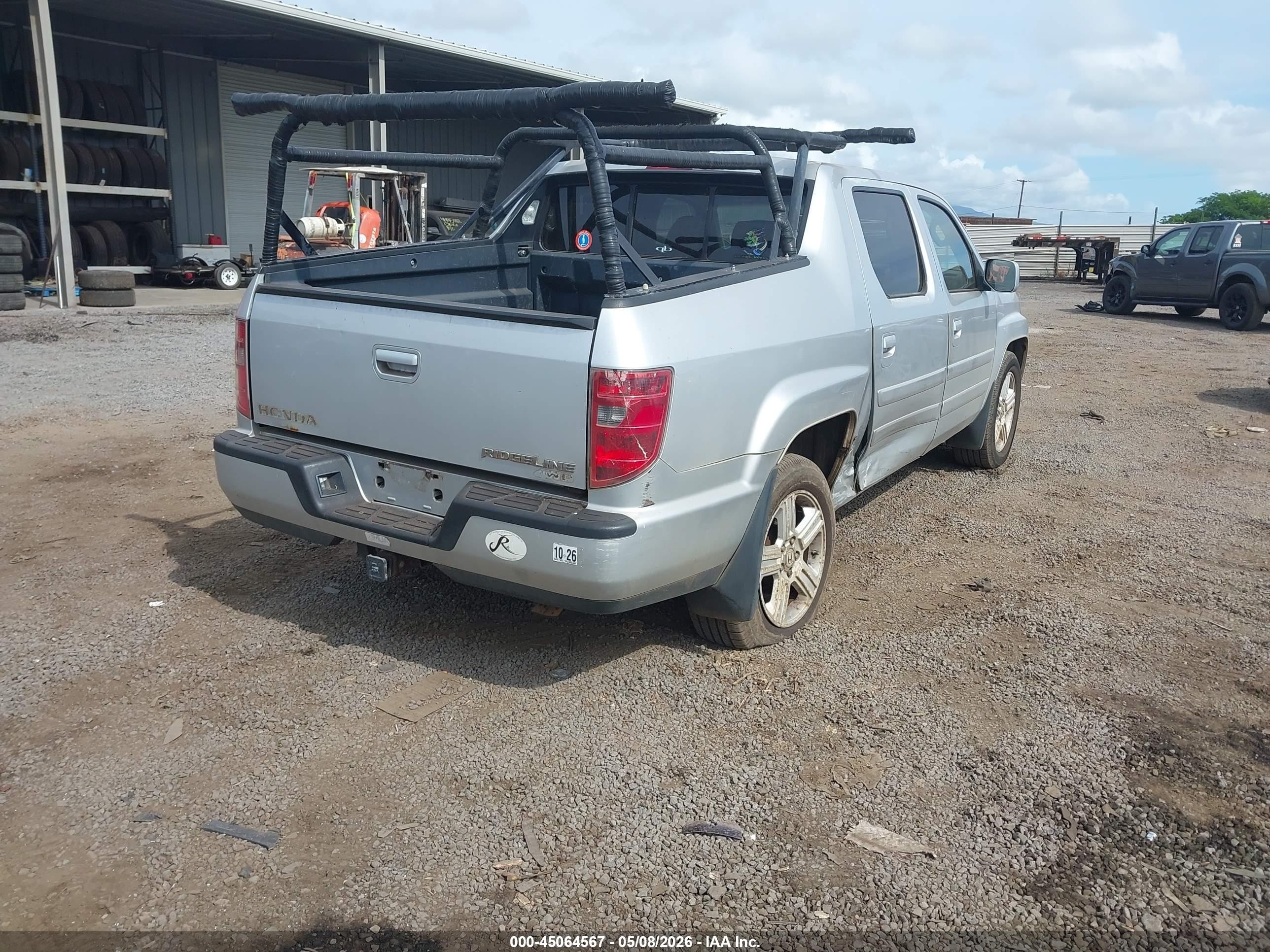 2009 Honda Ridgeline Rtl Silver vin: 5FPYK165X9B106998