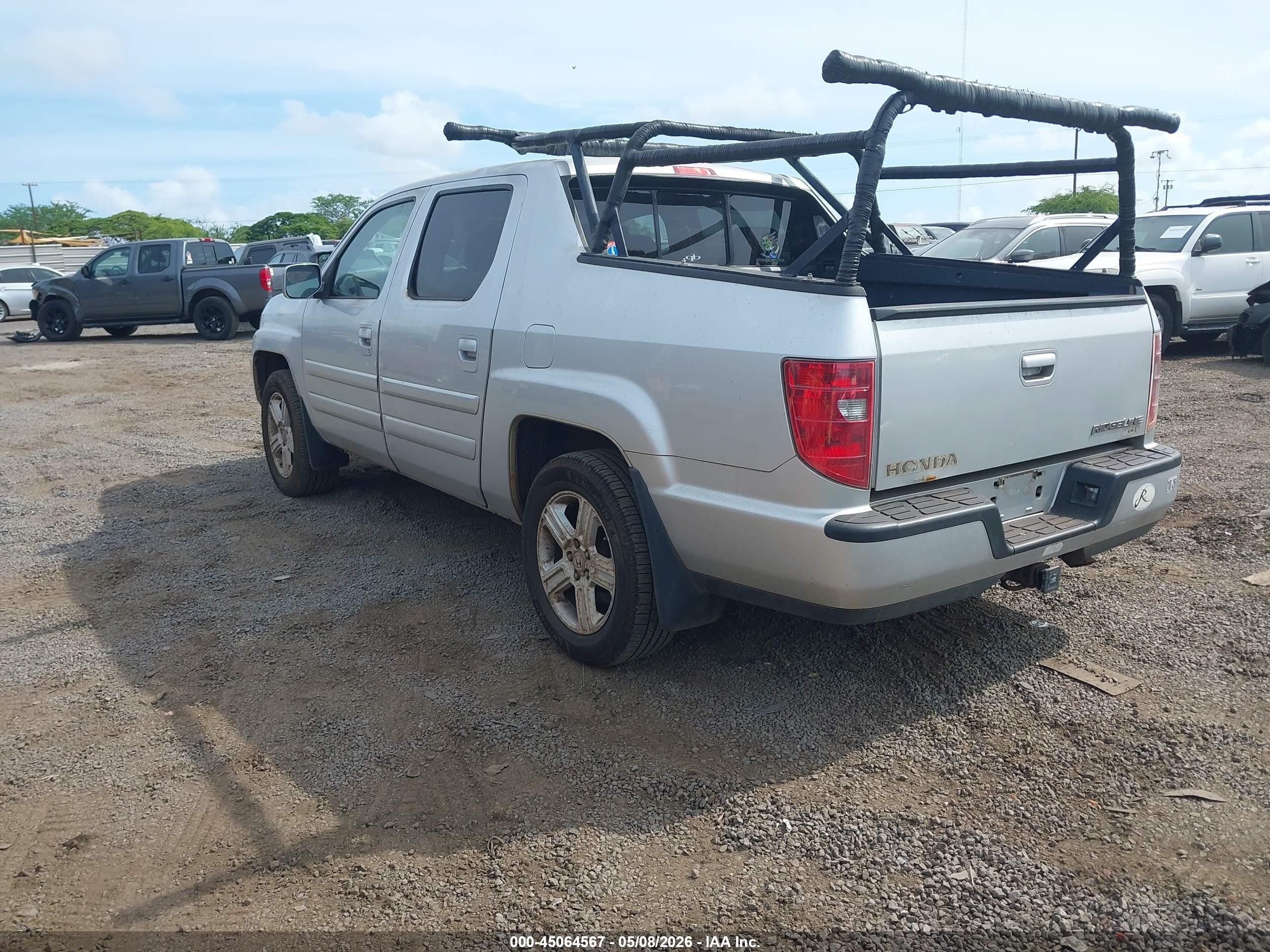 2009 Honda Ridgeline Rtl Silver vin: 5FPYK165X9B106998