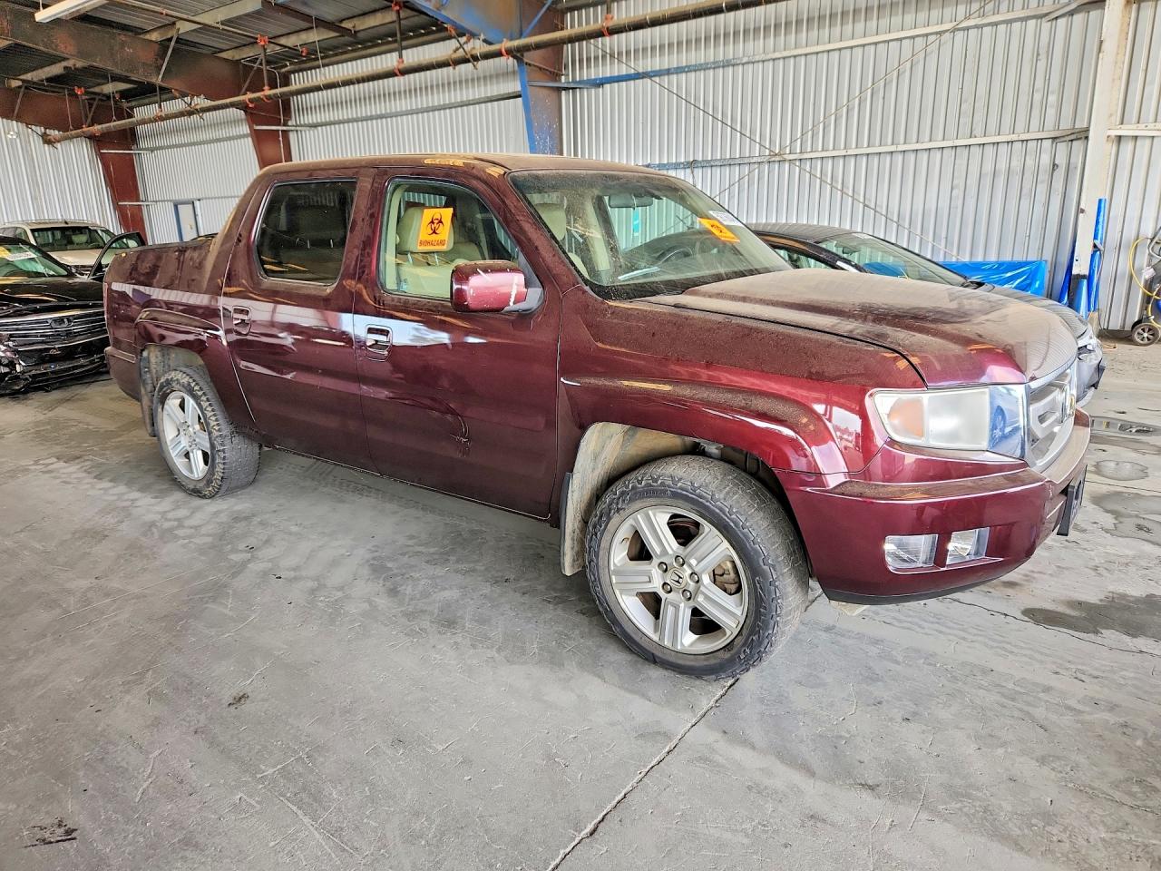 2009 Honda Ridgeline Rtl Бордовый vin: 5FPYK165X9B107505
