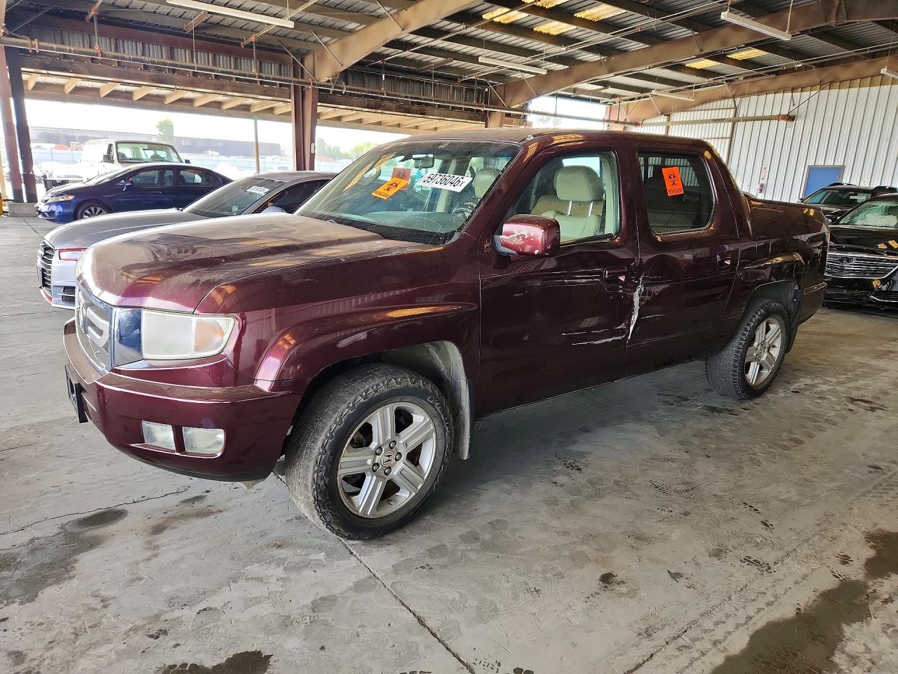 2009 Honda Ridgeline Rtl Бордовый vin: 5FPYK165X9B107505