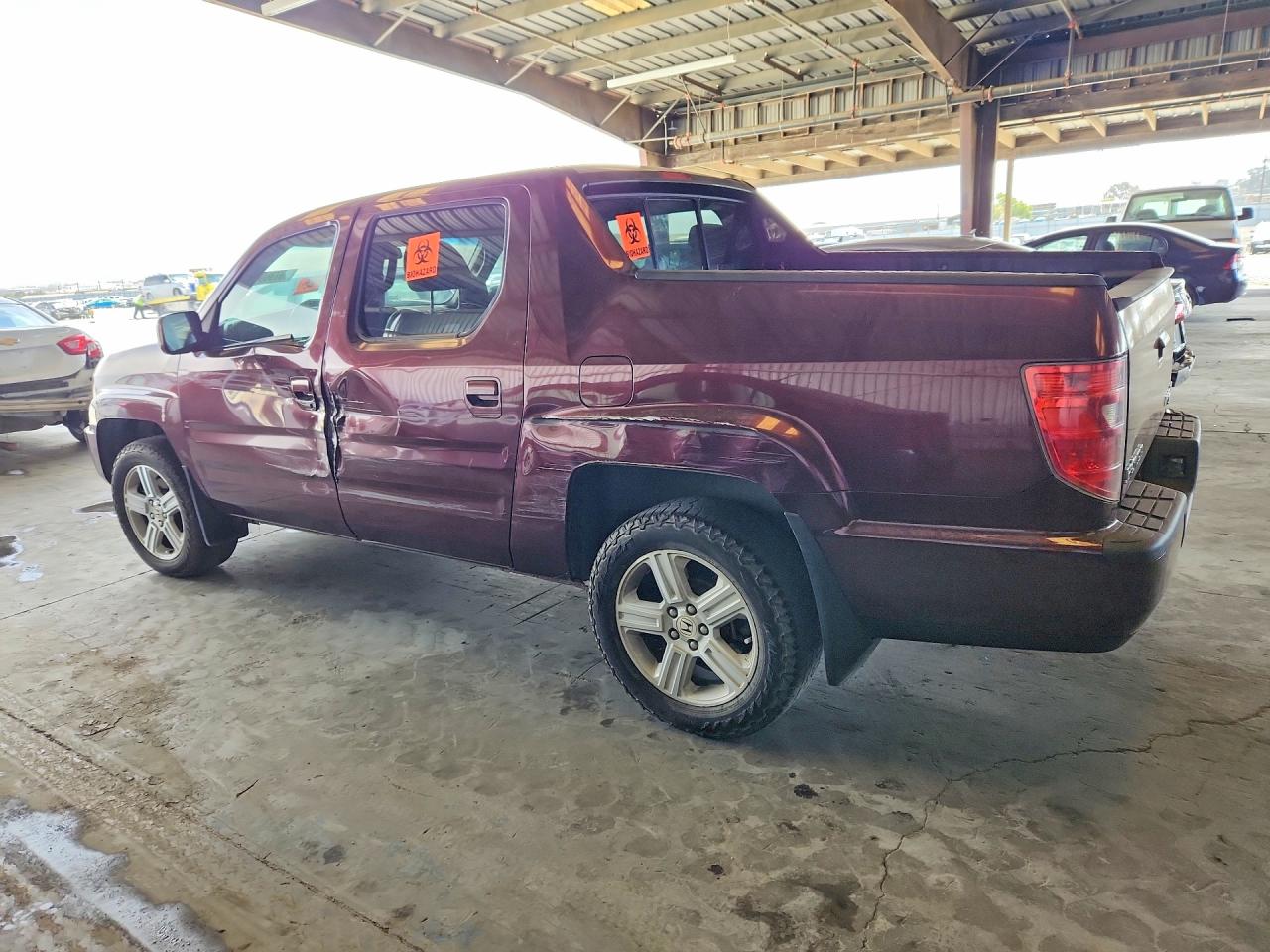 2009 Honda Ridgeline Rtl Бордовый vin: 5FPYK165X9B107505