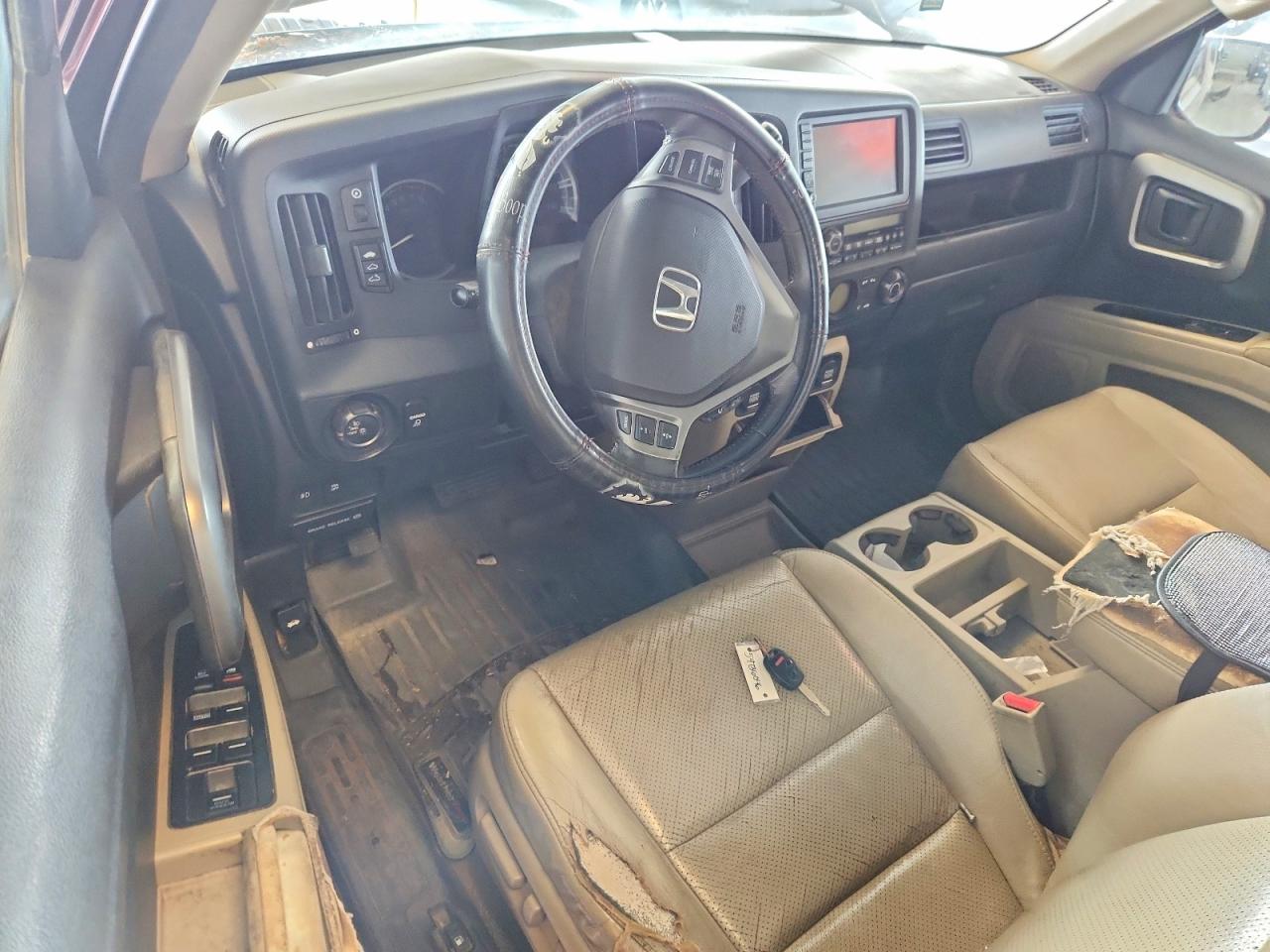 2009 Honda Ridgeline Rtl Бордовый vin: 5FPYK165X9B107505