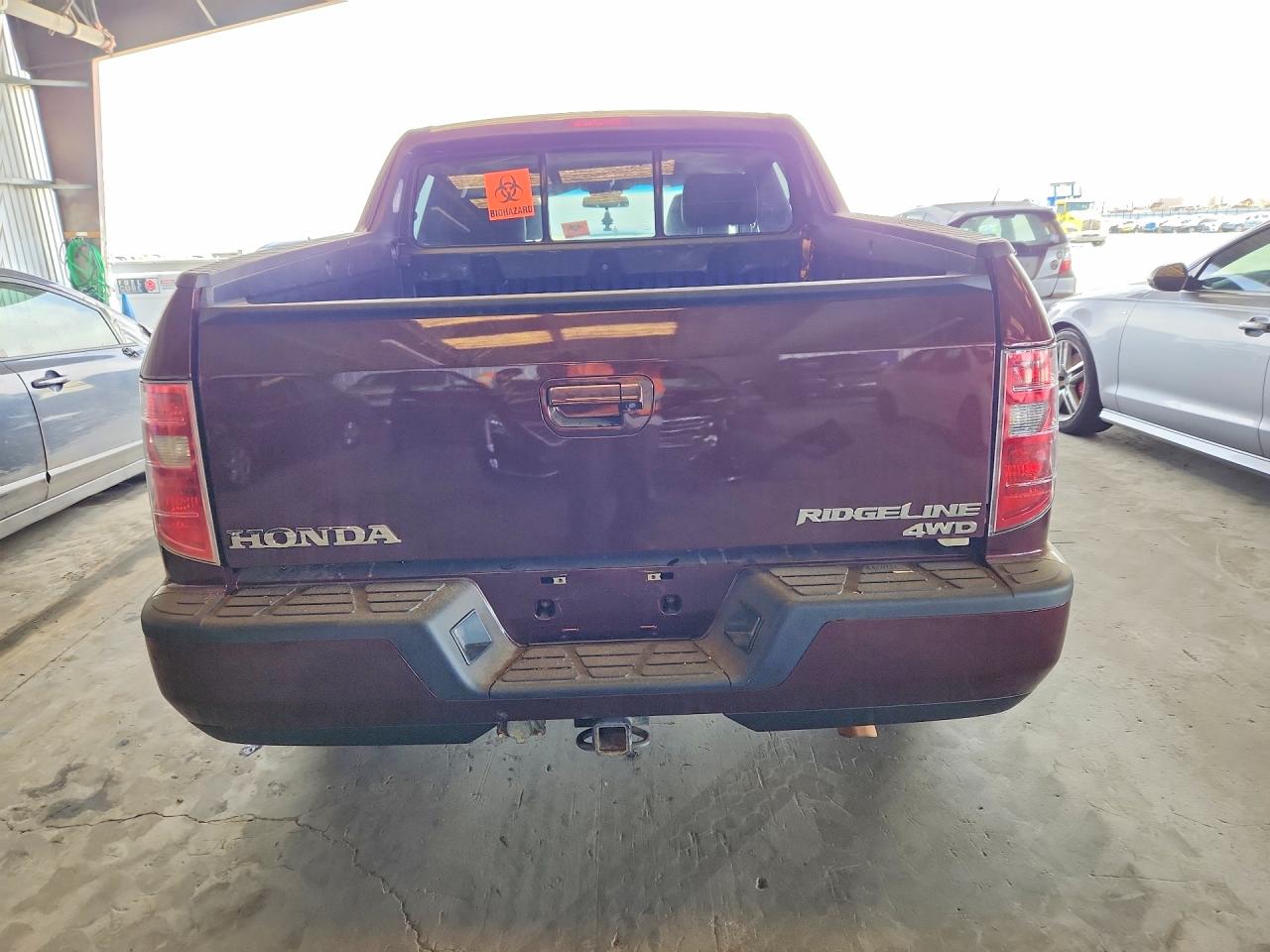2009 Honda Ridgeline Rtl Бордовый vin: 5FPYK165X9B107505
