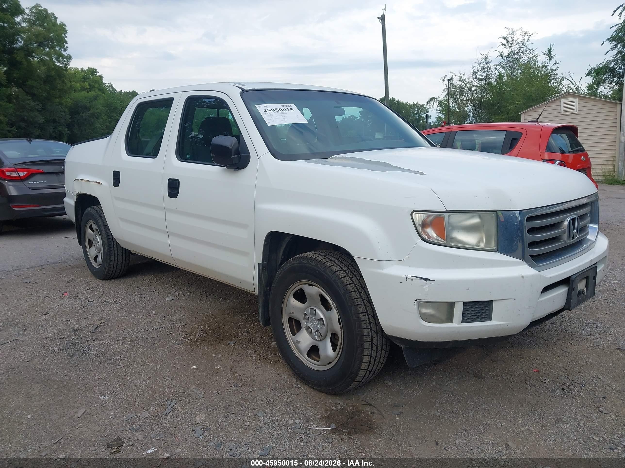 2012 Honda Ridgeline Rt Белый vin: 5FPYK1F20CB003733