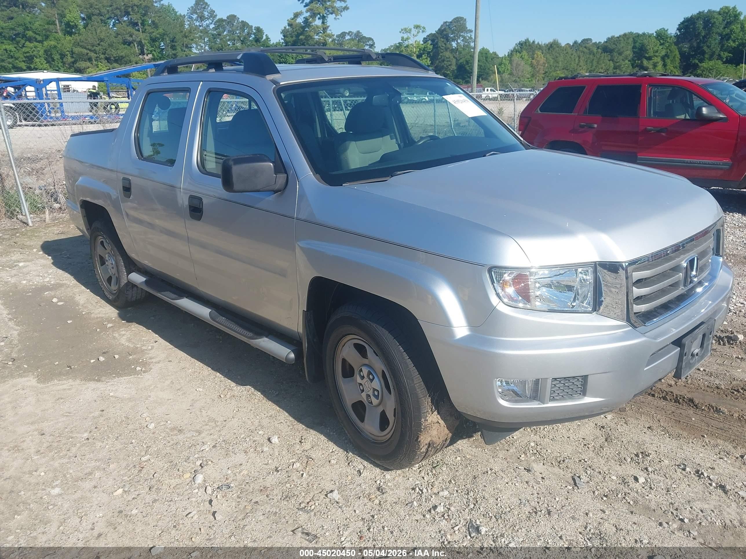 2013 Honda Ridgeline Rt Silver vin: 5FPYK1F20DB017536