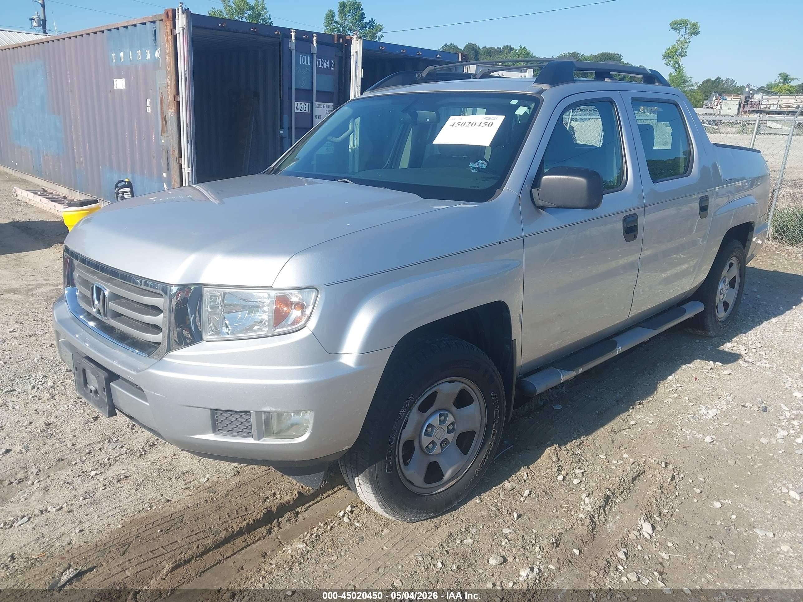 2013 Honda Ridgeline Rt Silver vin: 5FPYK1F20DB017536