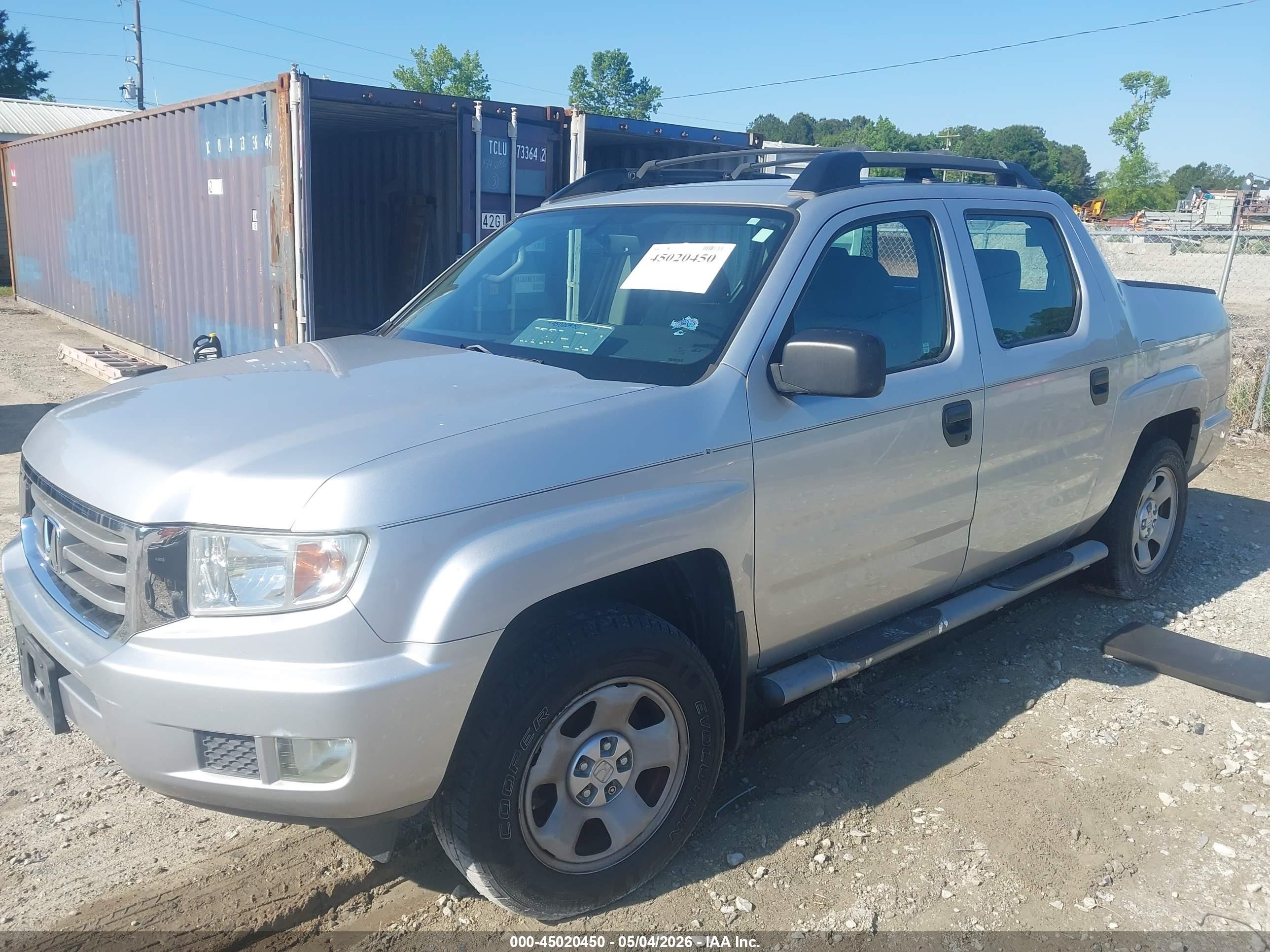 2013 Honda Ridgeline Rt Silver vin: 5FPYK1F20DB017536