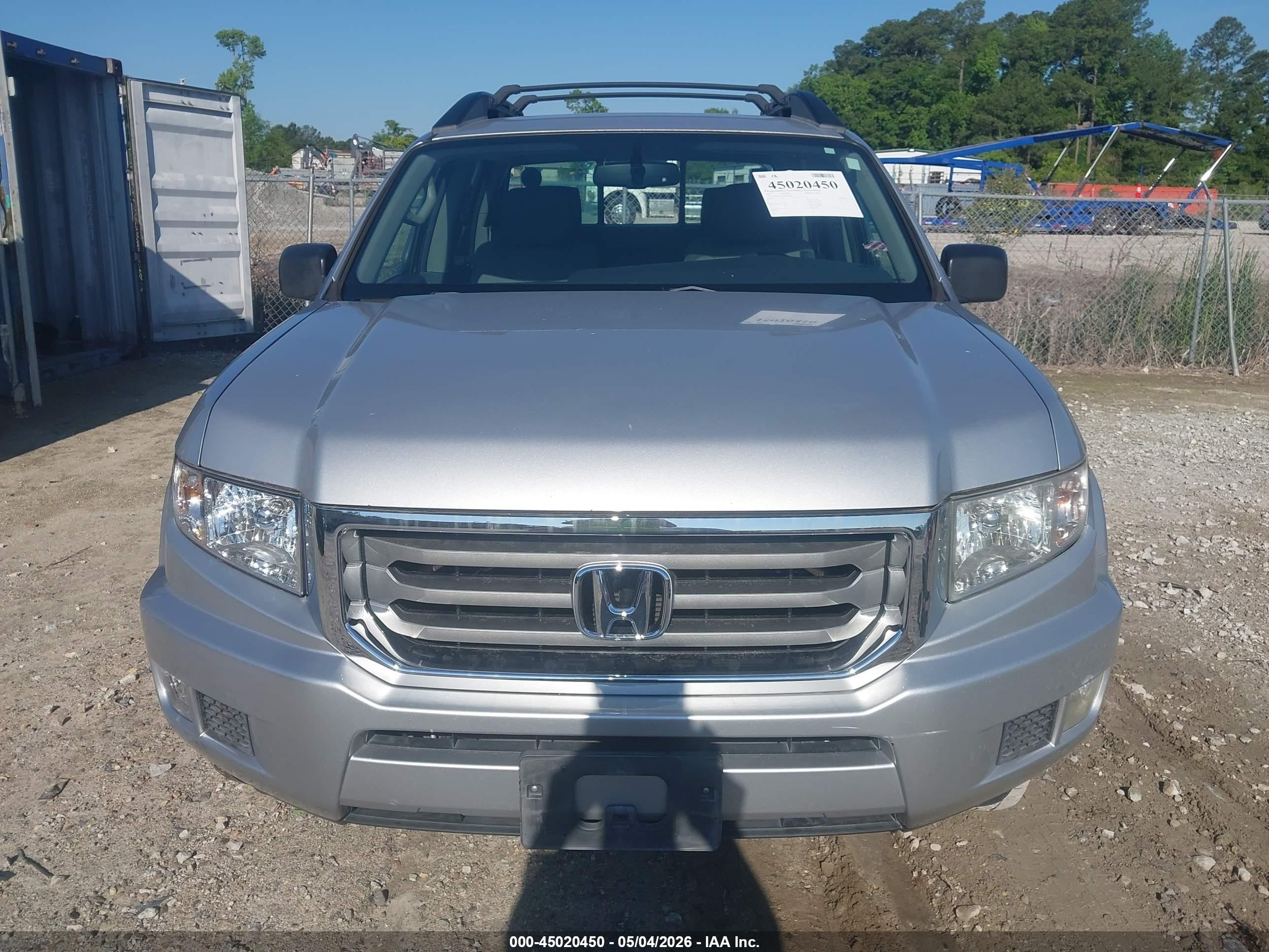 2013 Honda Ridgeline Rt Silver vin: 5FPYK1F20DB017536