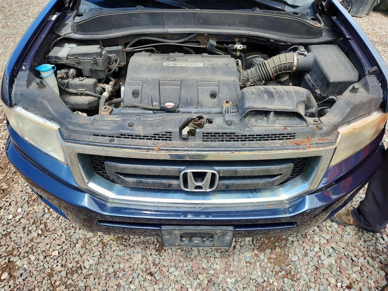 2011 Honda Ridgeline Rt Blue vin: 5FPYK1F21BB005036