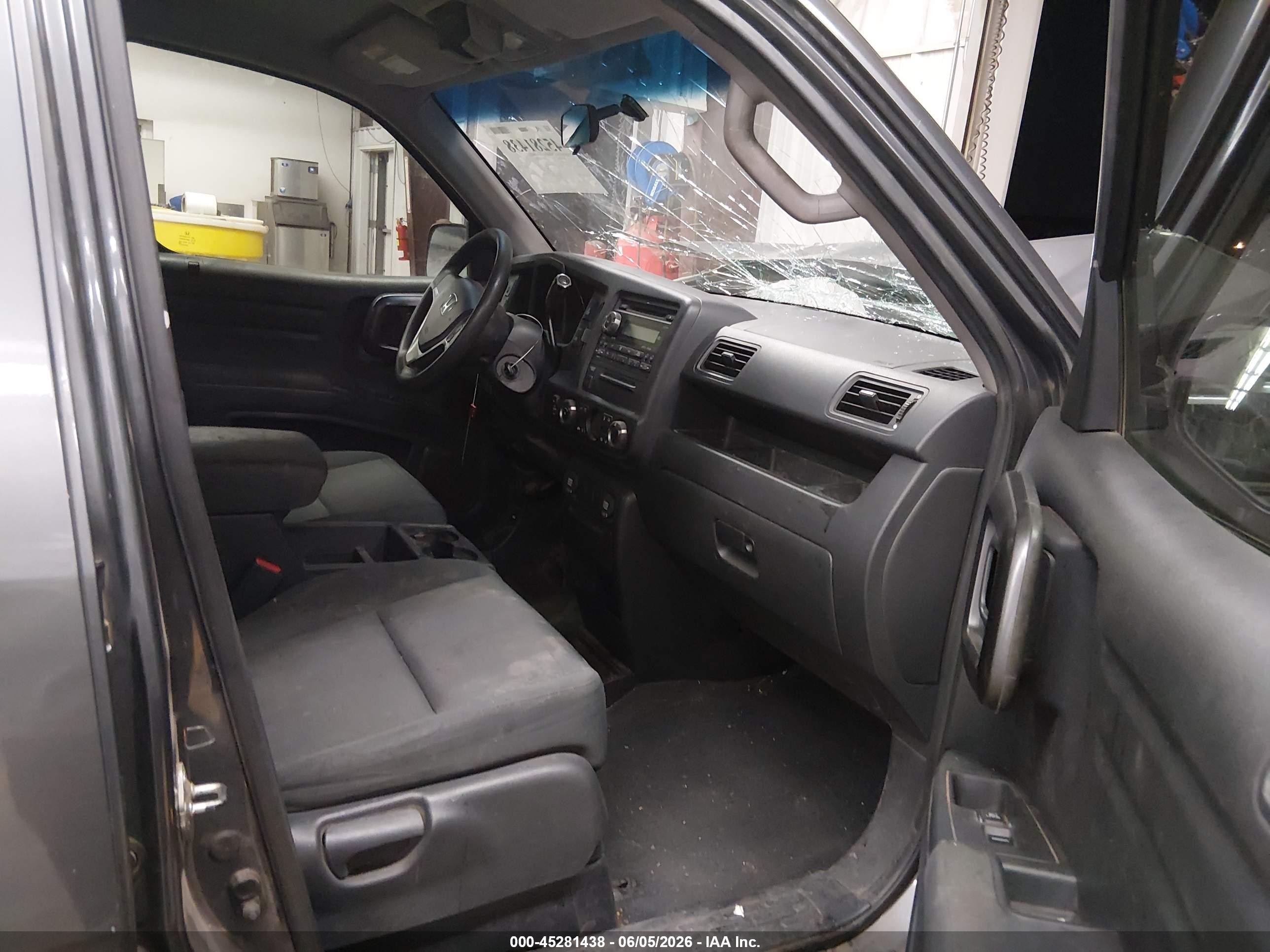 2012 Honda Ridgeline Rt Gray vin: 5FPYK1F22CB456932