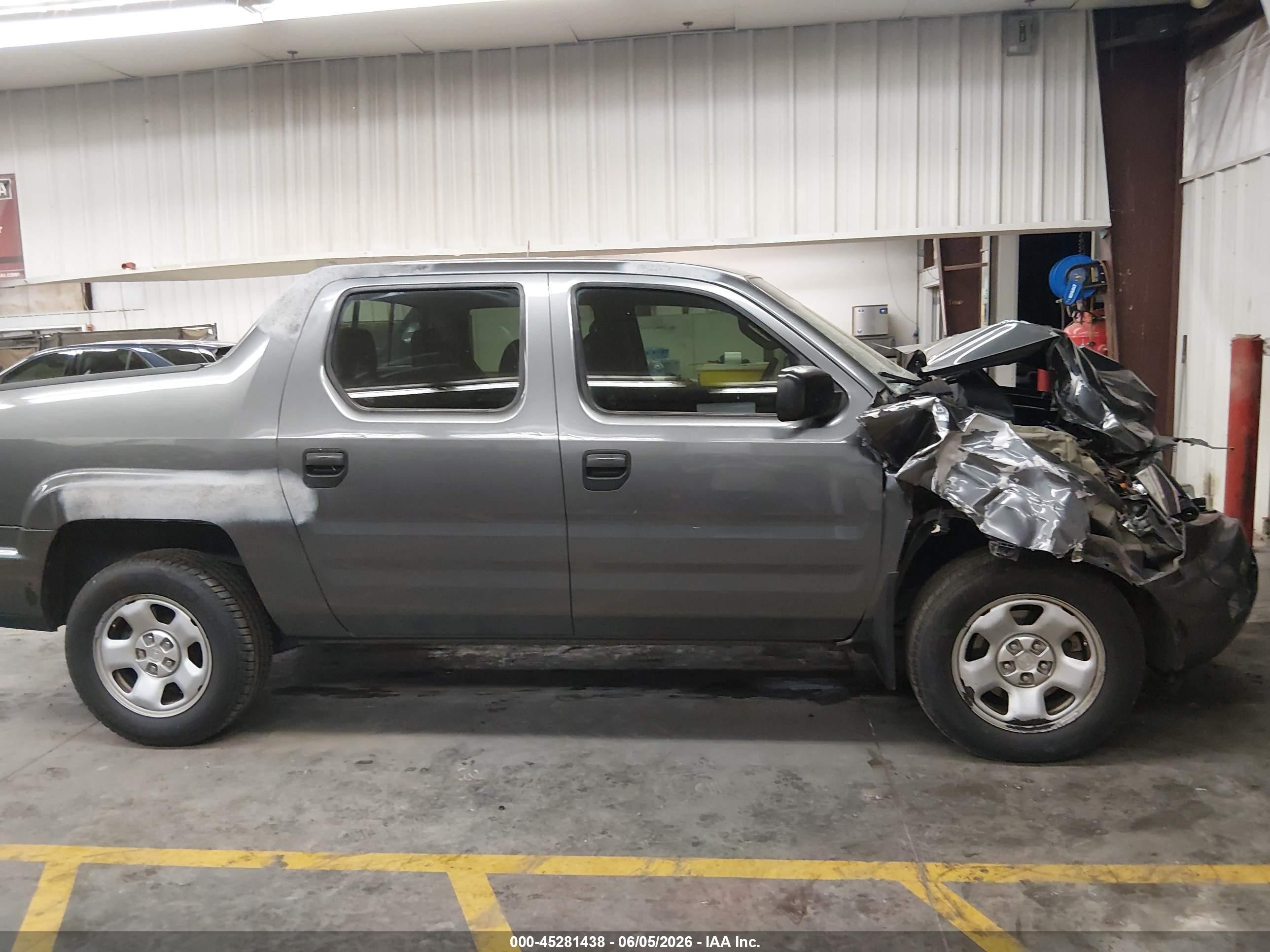 2012 Honda Ridgeline Rt Gray vin: 5FPYK1F22CB456932