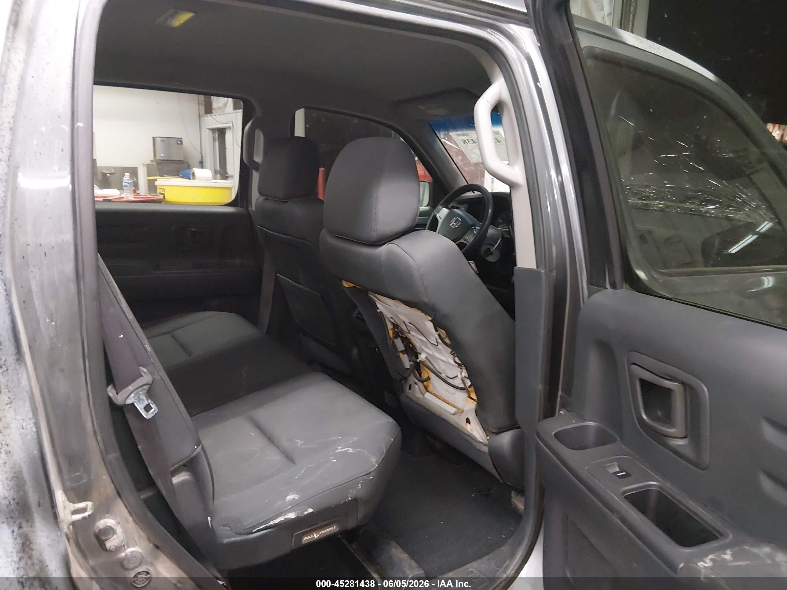 2012 Honda Ridgeline Rt Gray vin: 5FPYK1F22CB456932