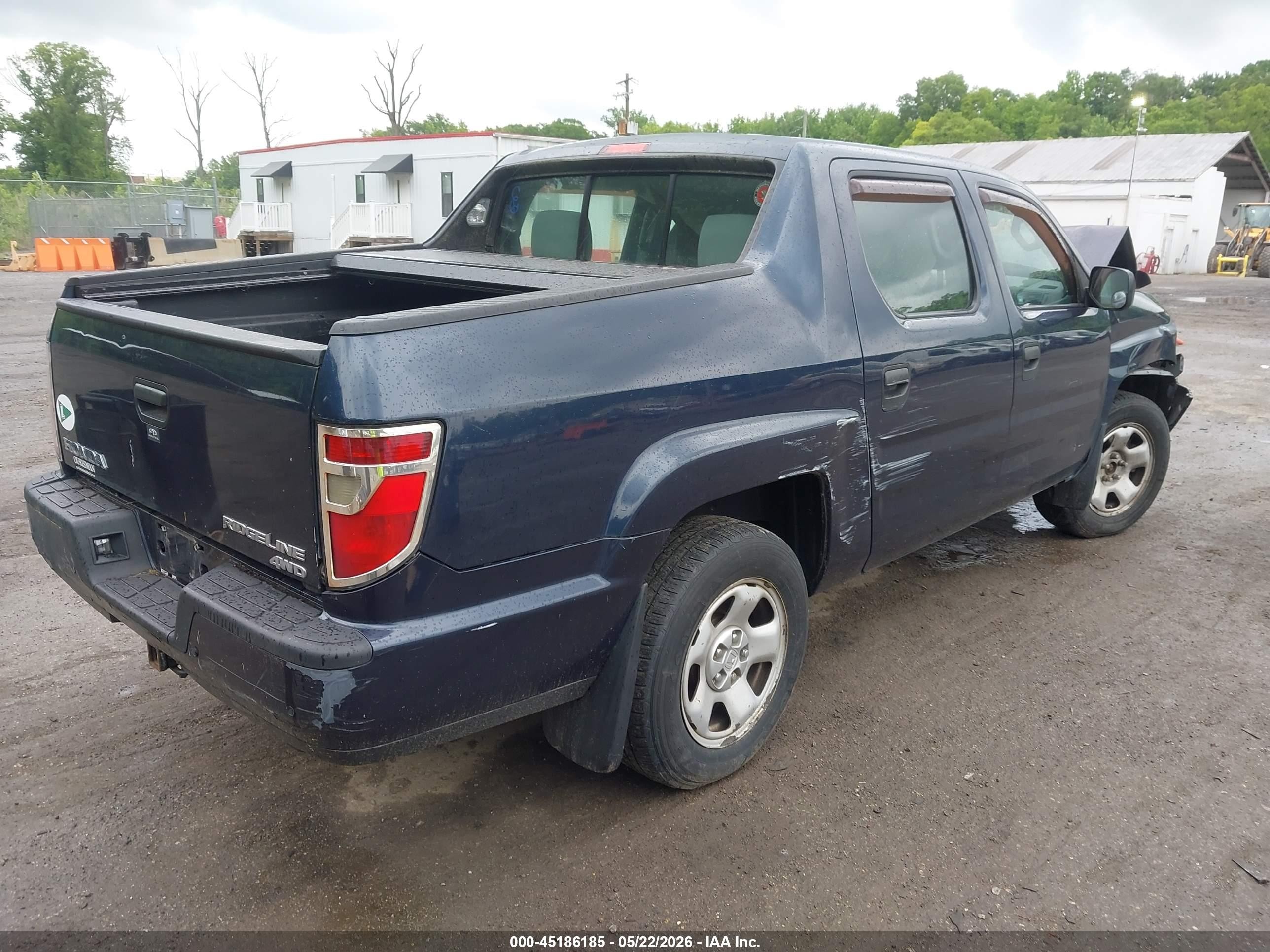 2011 Honda Ridgeline Rt Dark Blue vin: 5FPYK1F23BB452242