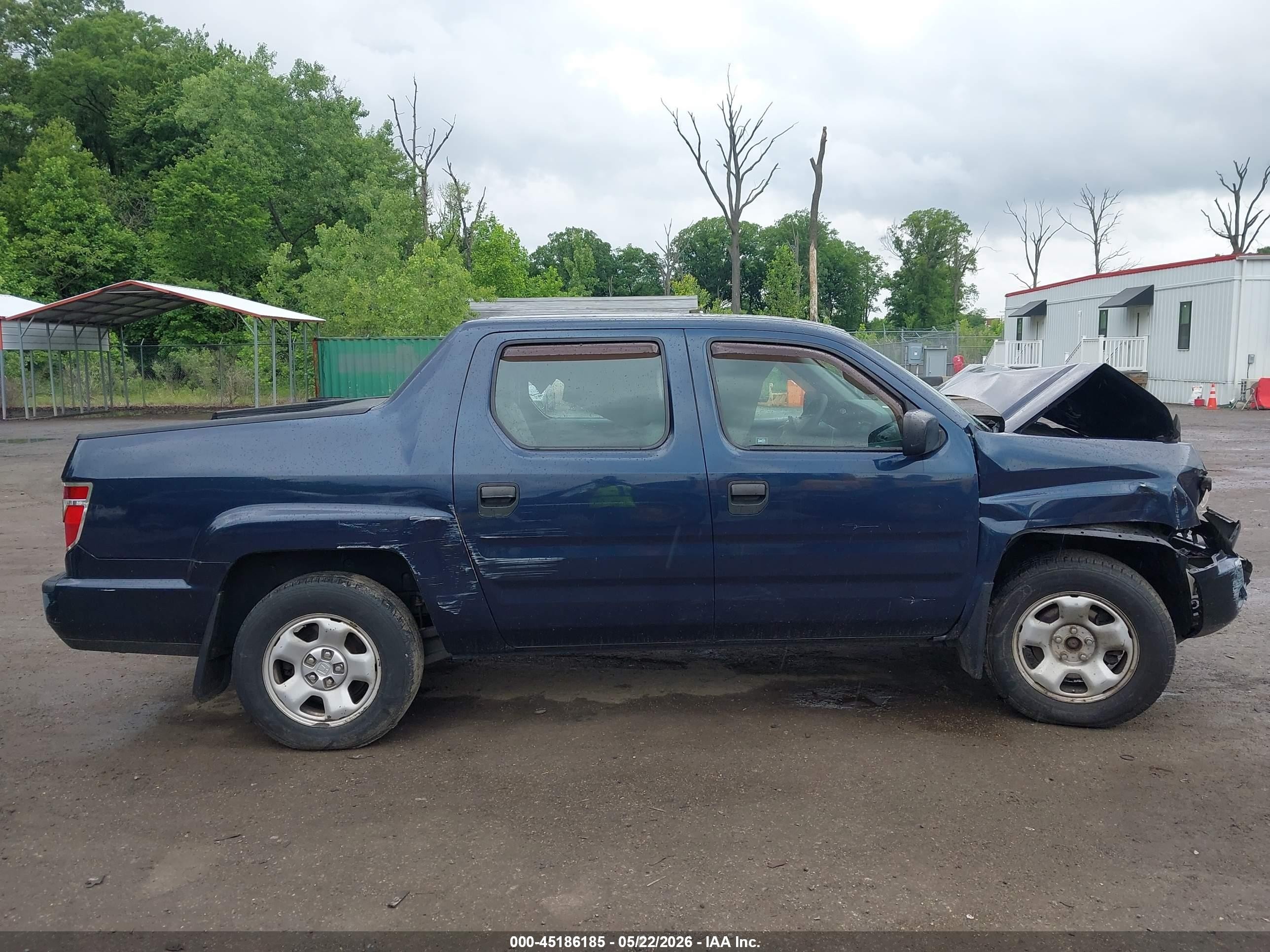 2011 Honda Ridgeline Rt Dark Blue vin: 5FPYK1F23BB452242