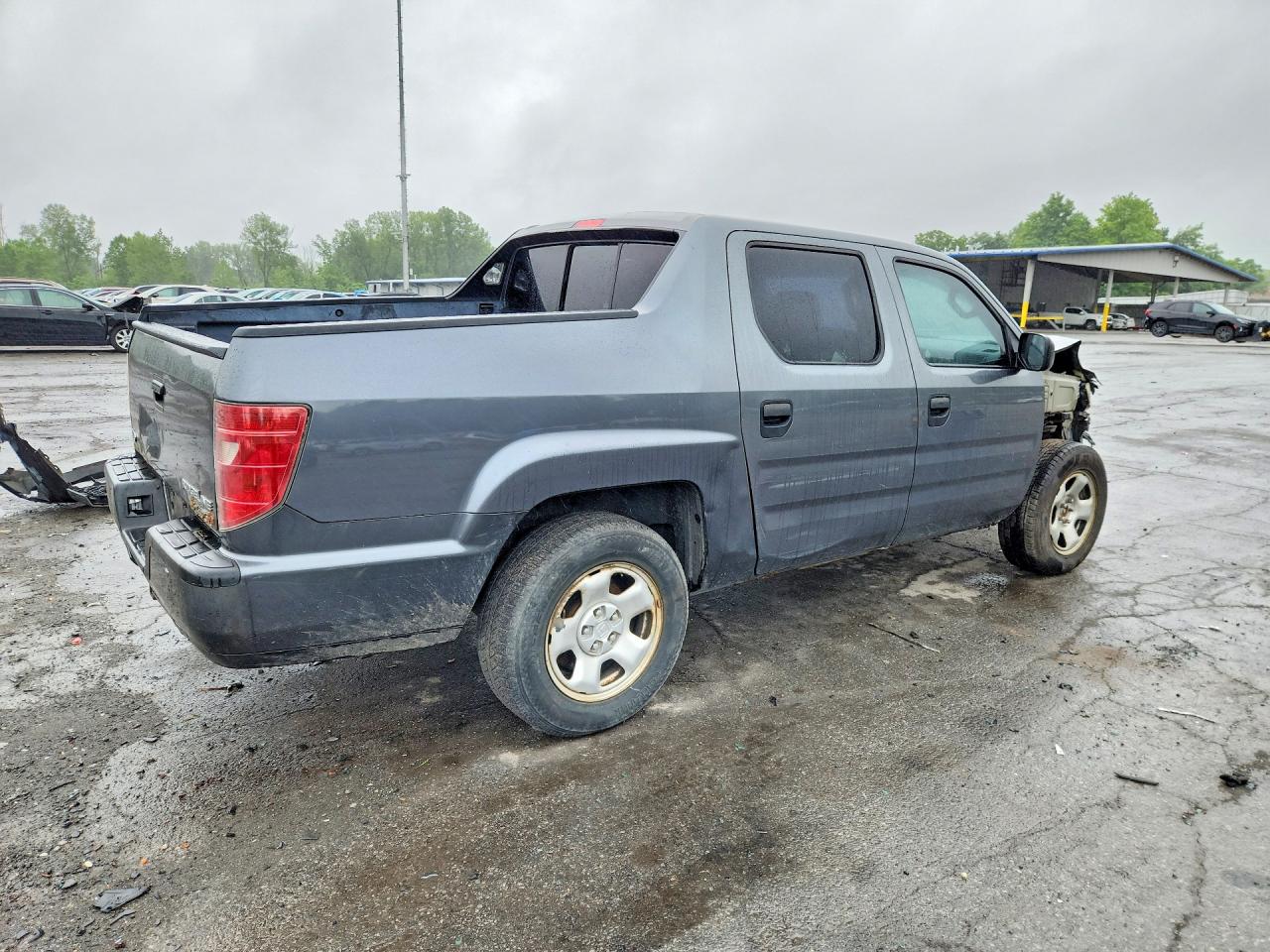2010 Honda Ridgeline Rt Gray vin: 5FPYK1F24AB001996