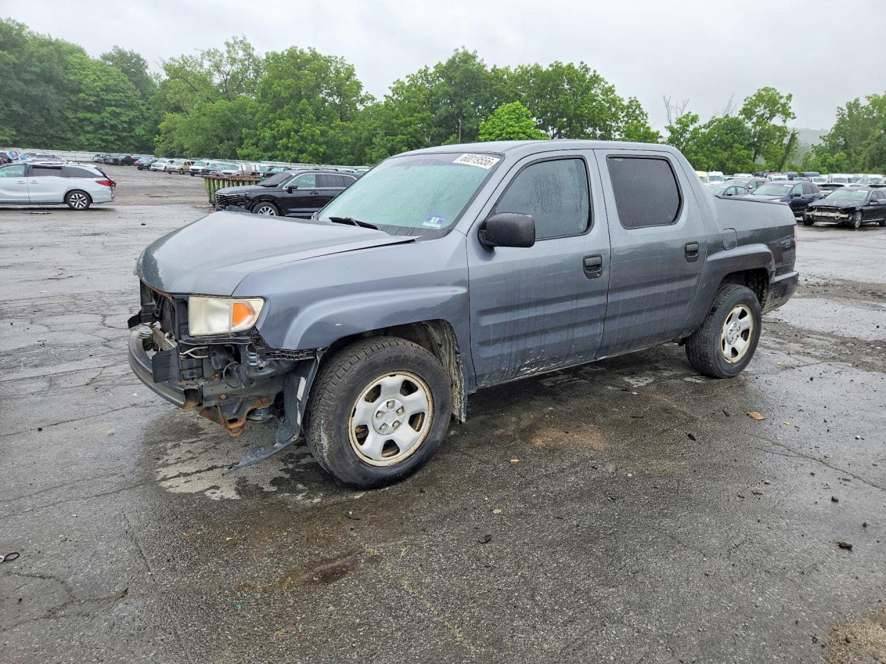 2010 Honda Ridgeline Rt Gray vin: 5FPYK1F24AB001996