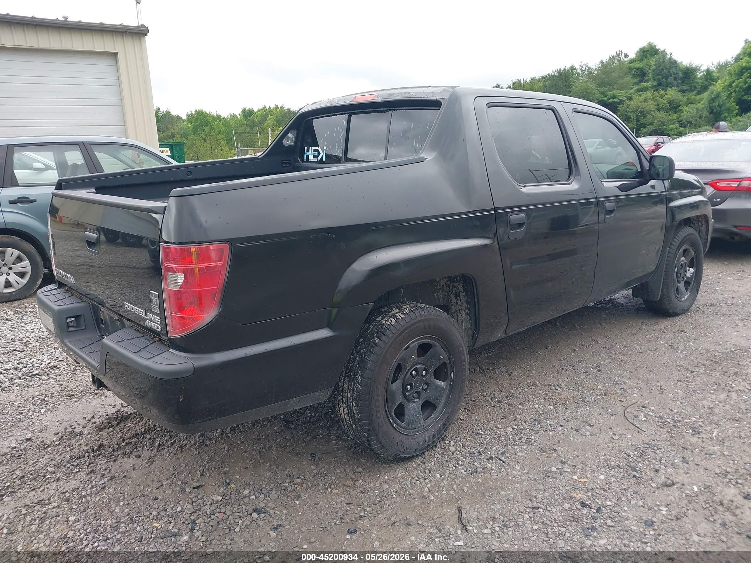 2010 Honda Ridgeline Rt Black vin: 5FPYK1F24AB002338