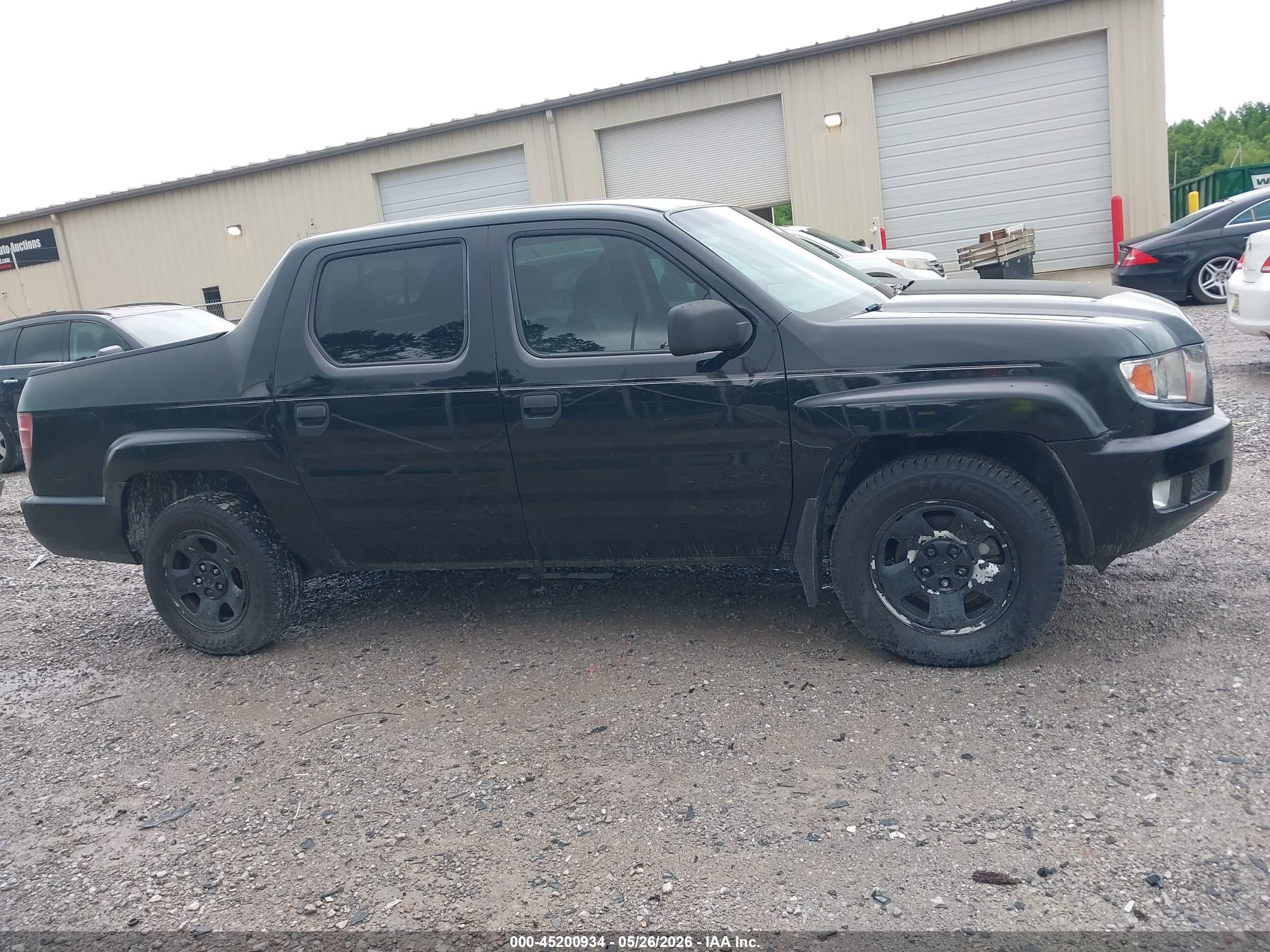 2010 Honda Ridgeline Rt Black vin: 5FPYK1F24AB002338