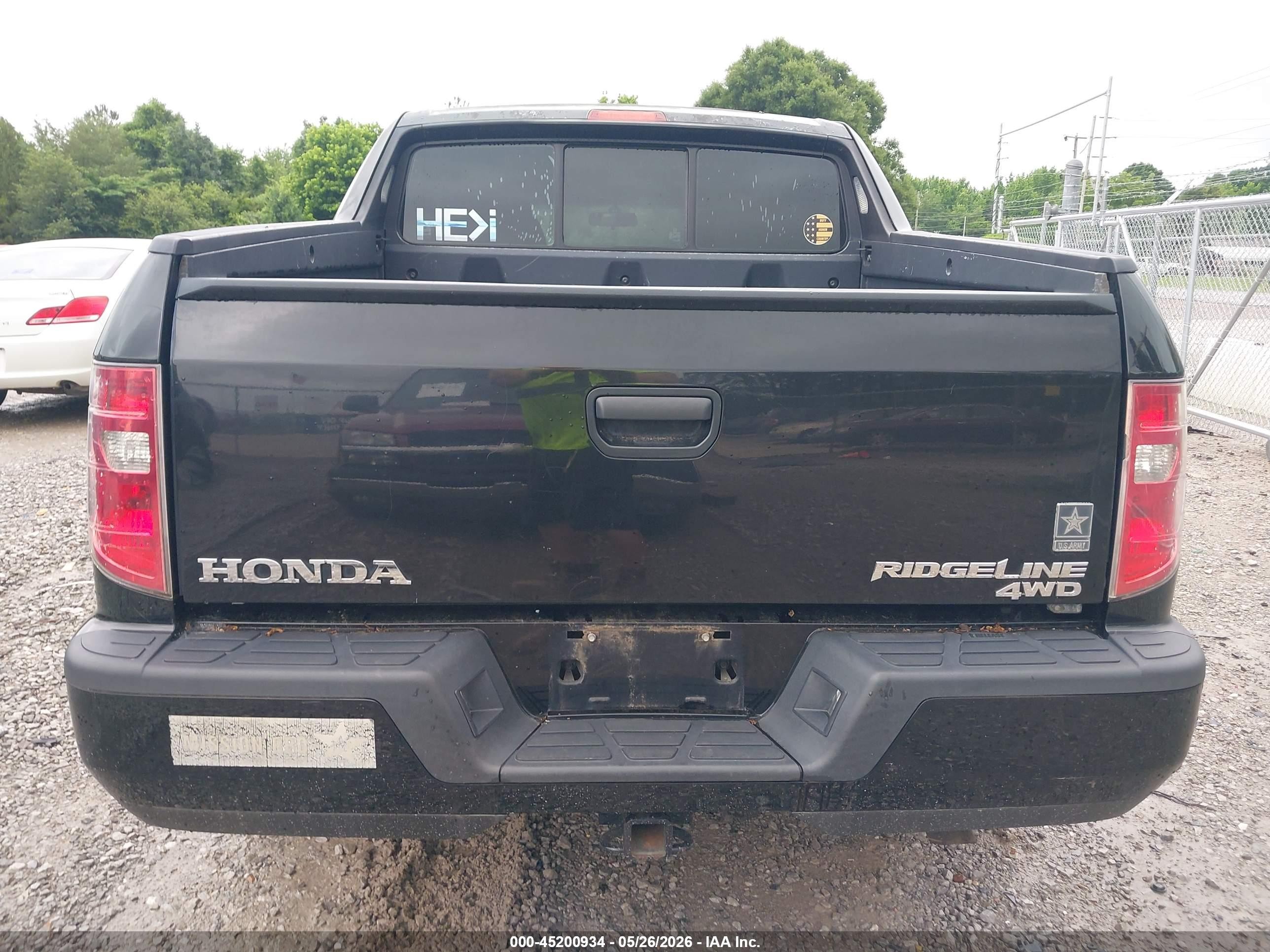 2010 Honda Ridgeline Rt Black vin: 5FPYK1F24AB002338