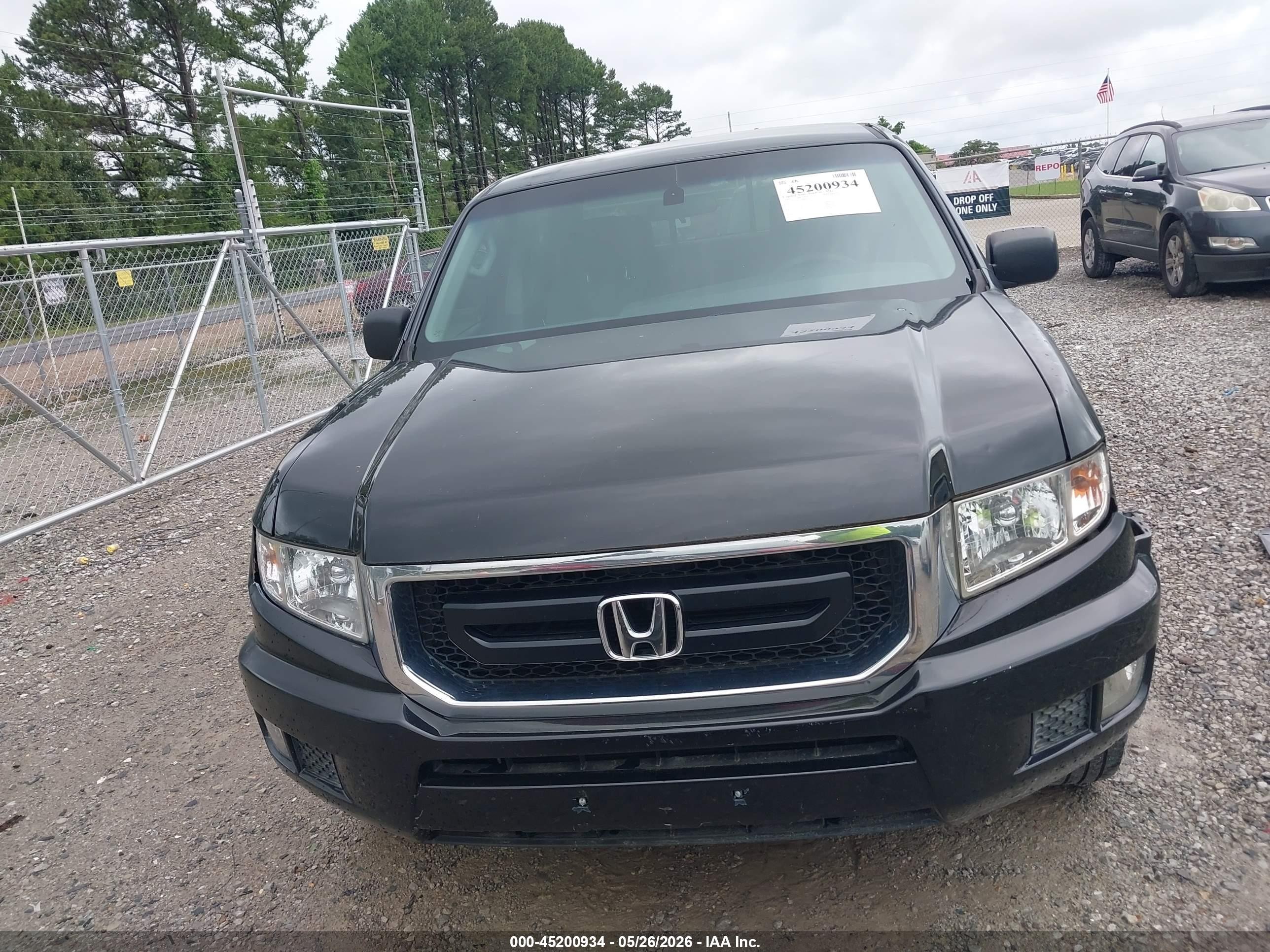 2010 Honda Ridgeline Rt Black vin: 5FPYK1F24AB002338