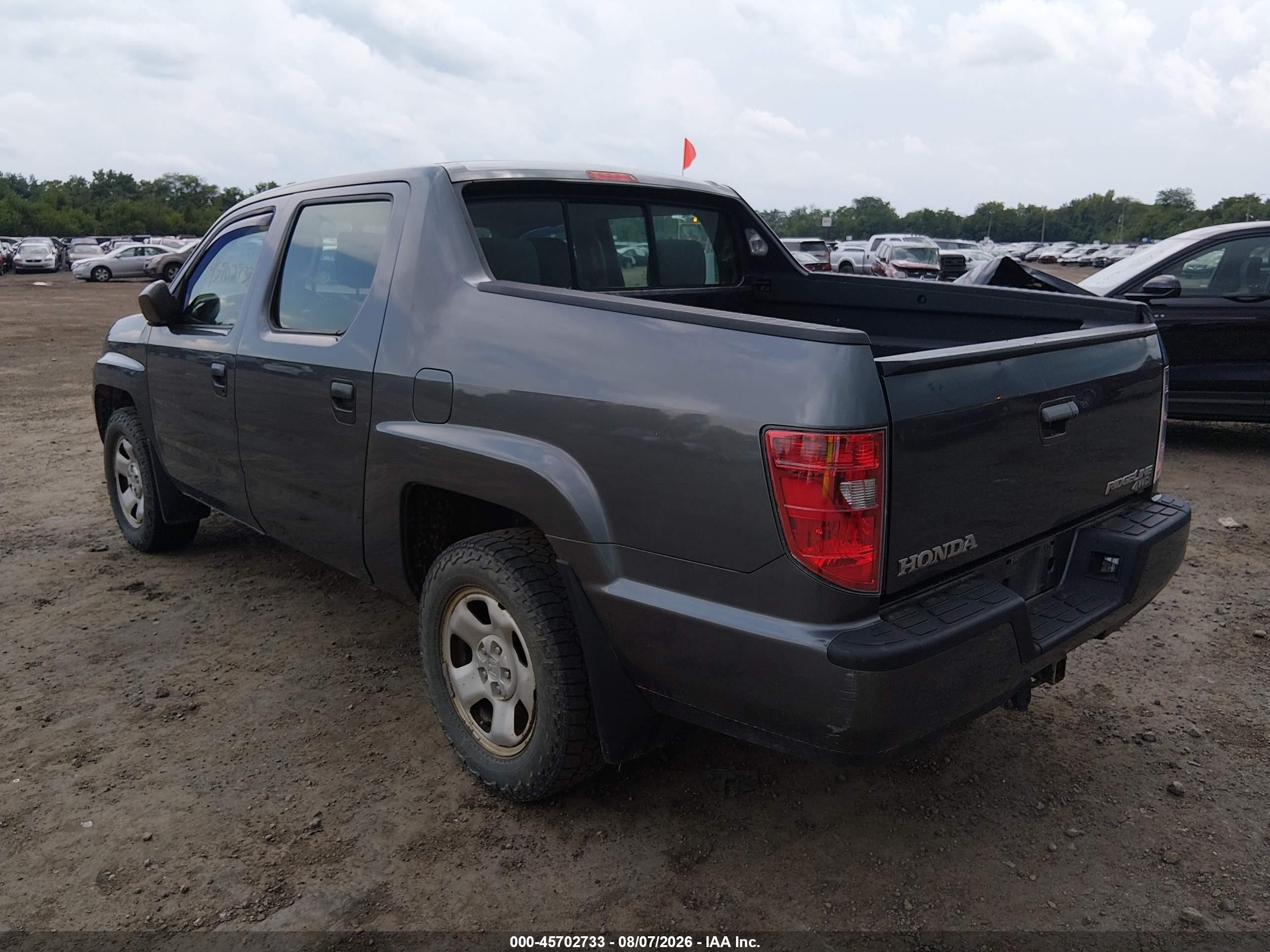 2013 Honda Ridgeline Rt Серый vin: 5FPYK1F24DB009391