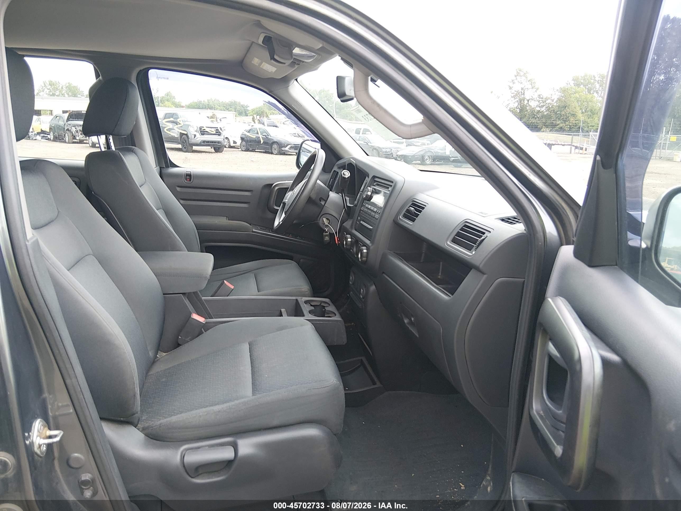 2013 Honda Ridgeline Rt Серый vin: 5FPYK1F24DB009391