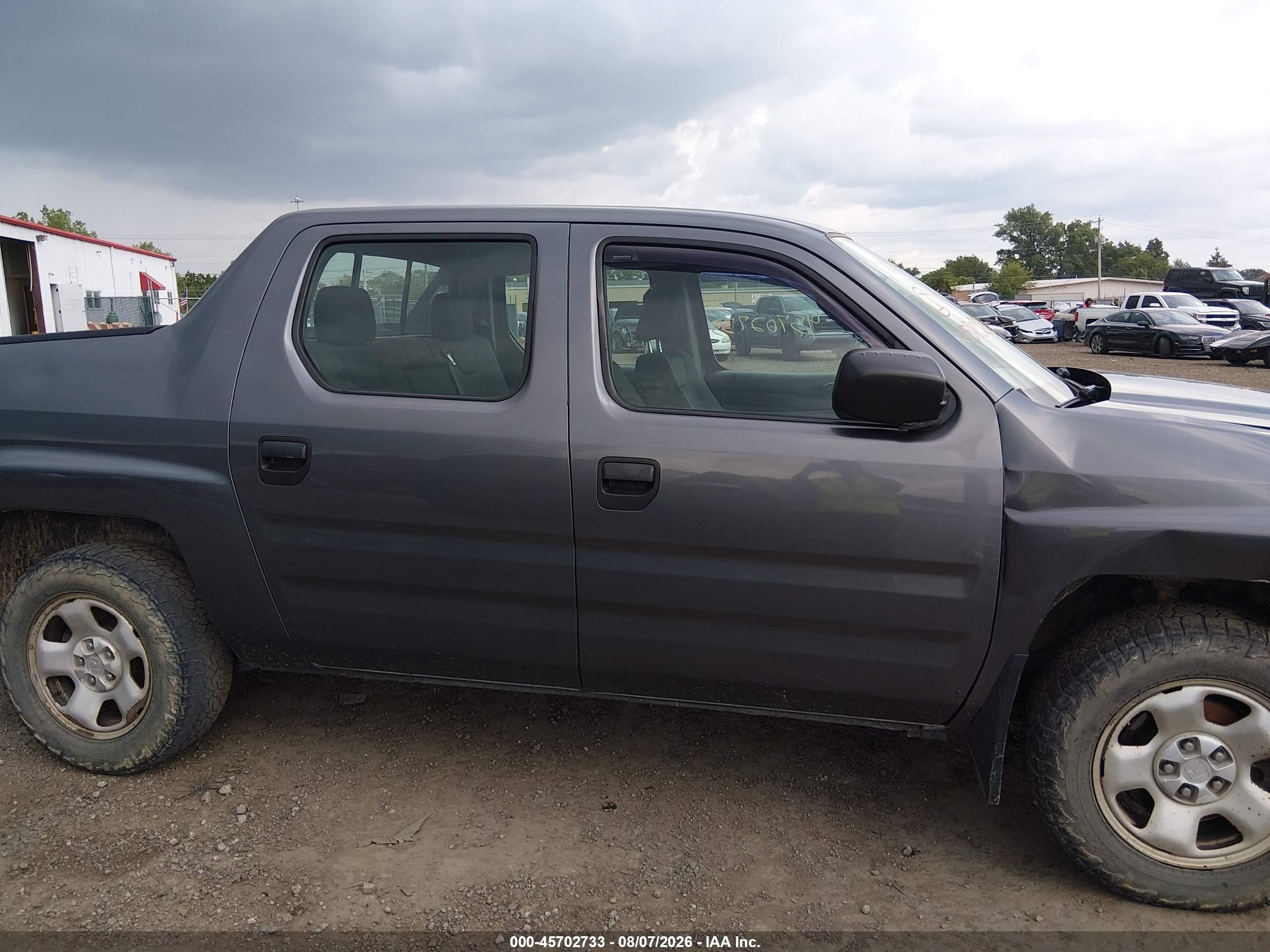 2013 Honda Ridgeline Rt Серый vin: 5FPYK1F24DB009391