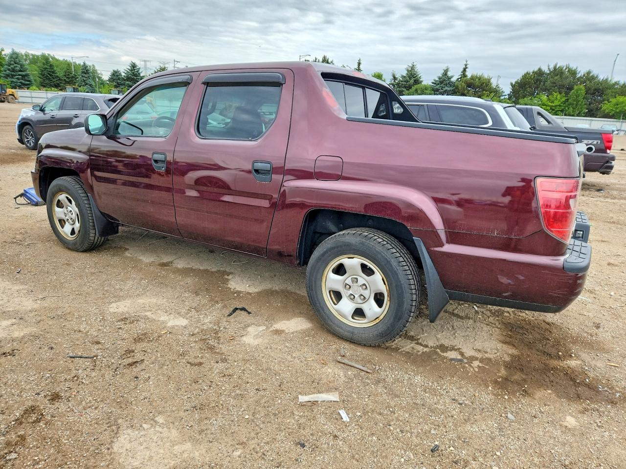 2011 Honda Ridgeline Rt Maroon vin: 5FPYK1F25BB003581