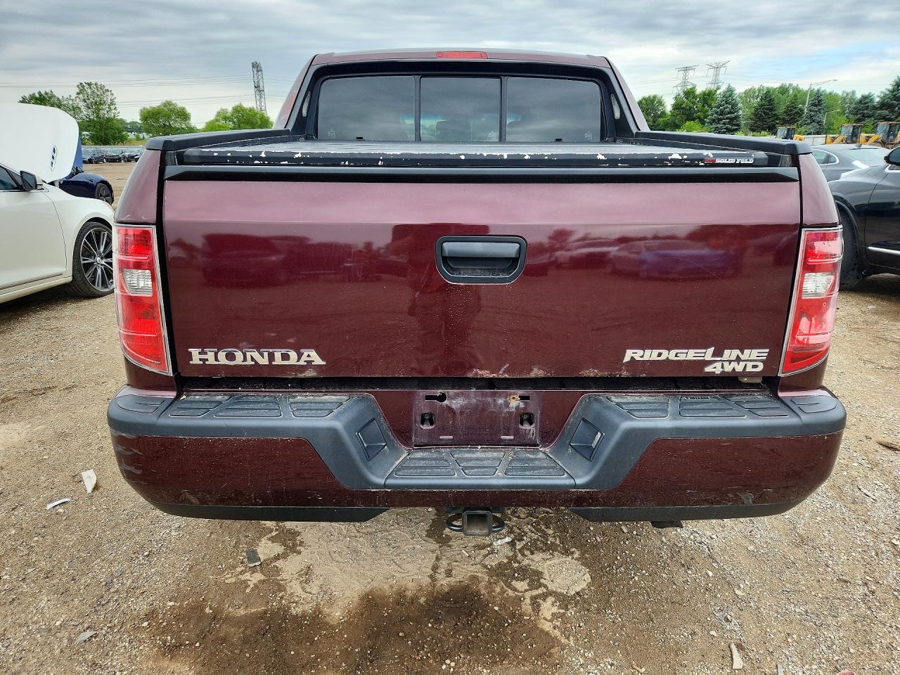 2011 Honda Ridgeline Rt Maroon vin: 5FPYK1F25BB003581