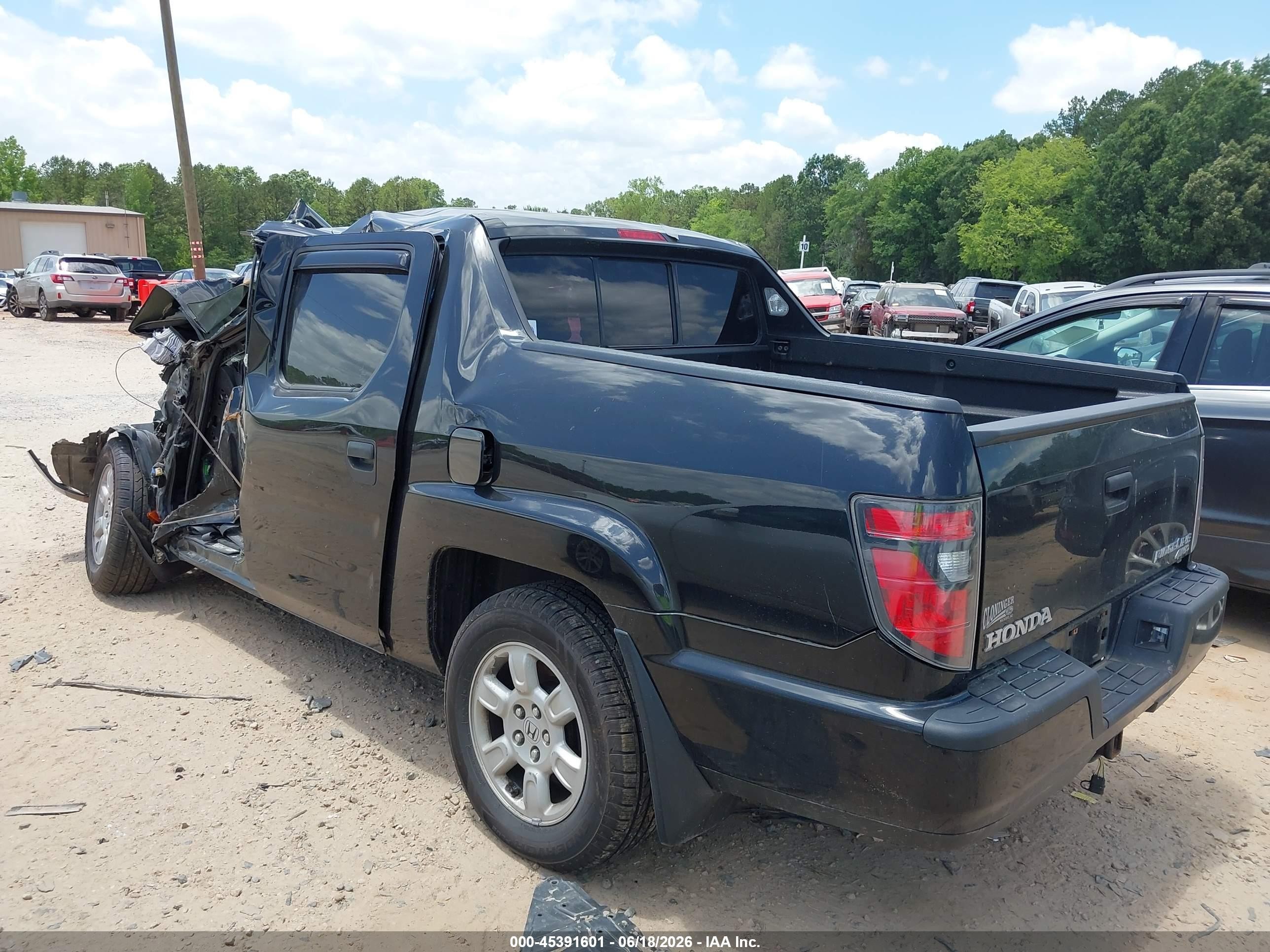 2011 Honda Ridgeline Rt Black vin: 5FPYK1F26BB009082