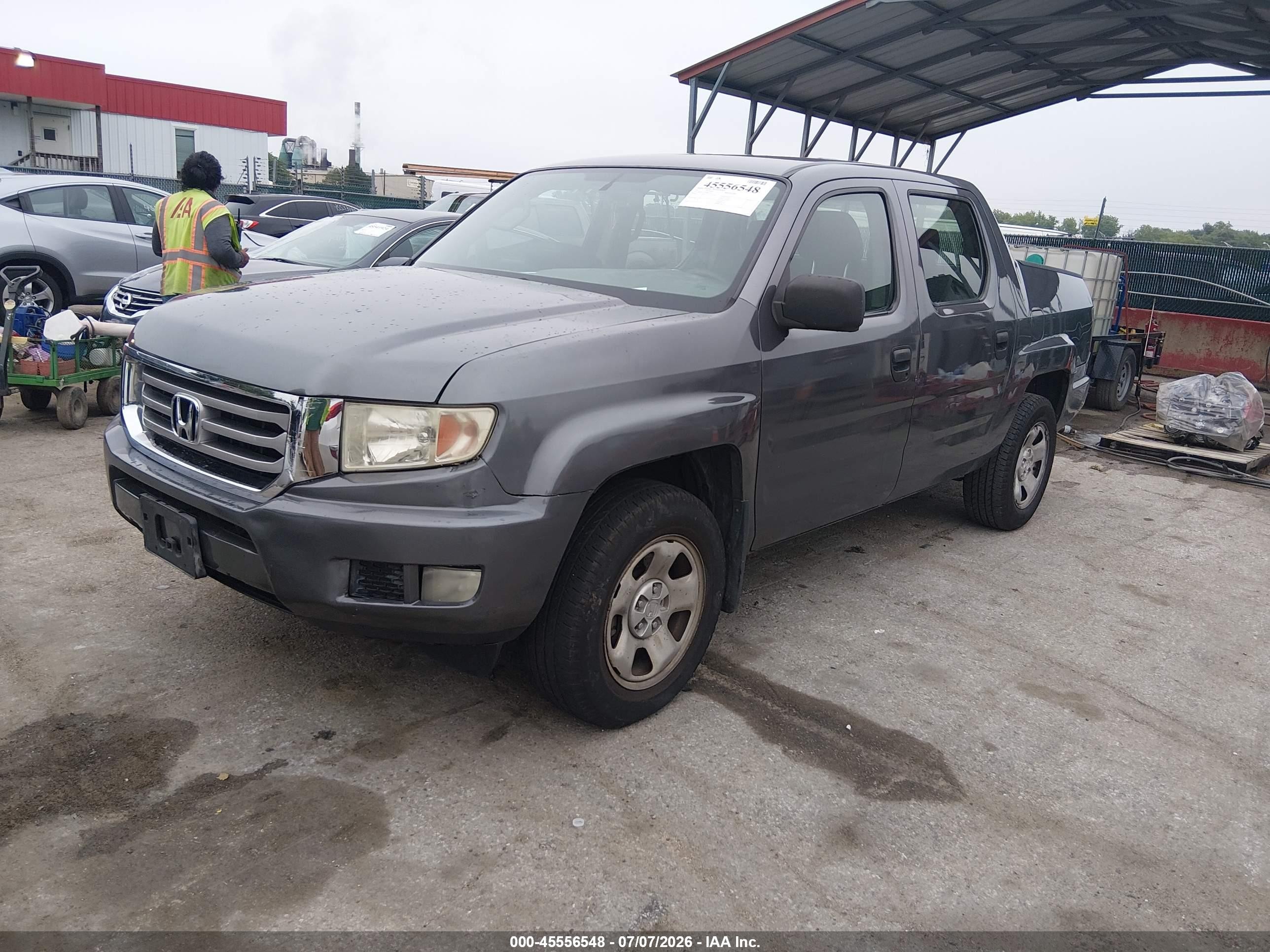 2013 Honda Ridgeline Rt Gray vin: 5FPYK1F26DB013653