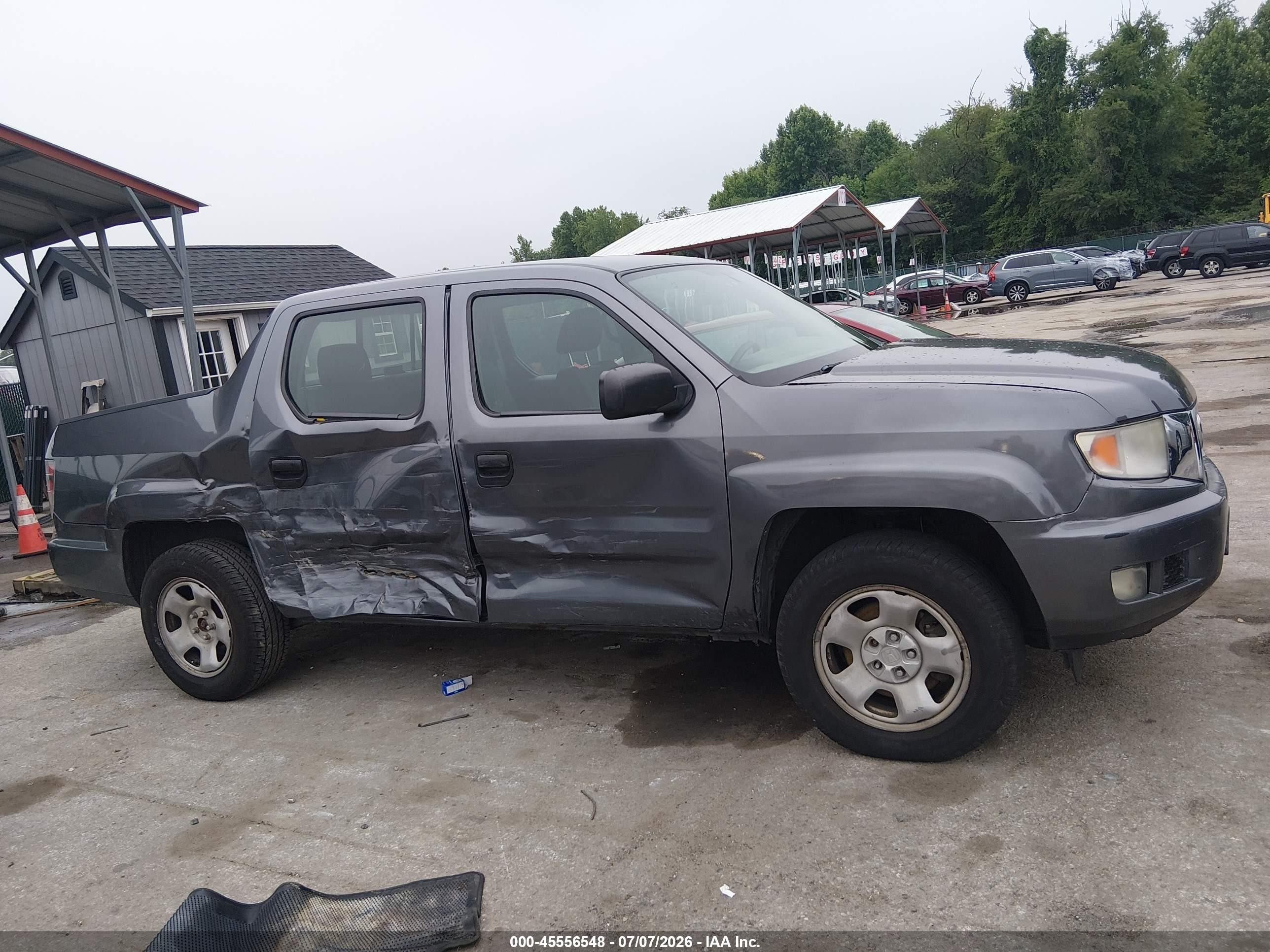 2013 Honda Ridgeline Rt Gray vin: 5FPYK1F26DB013653