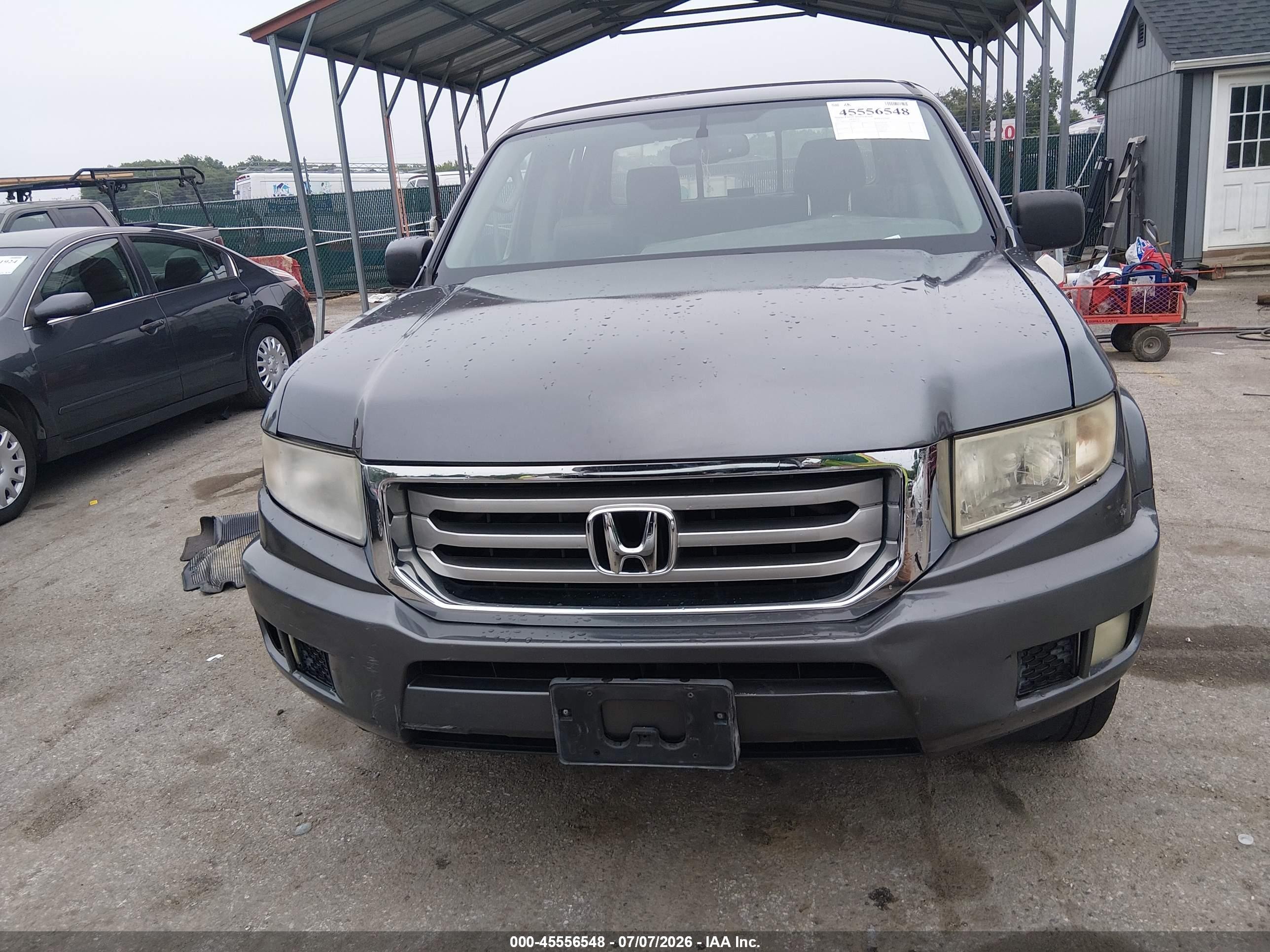 2013 Honda Ridgeline Rt Gray vin: 5FPYK1F26DB013653