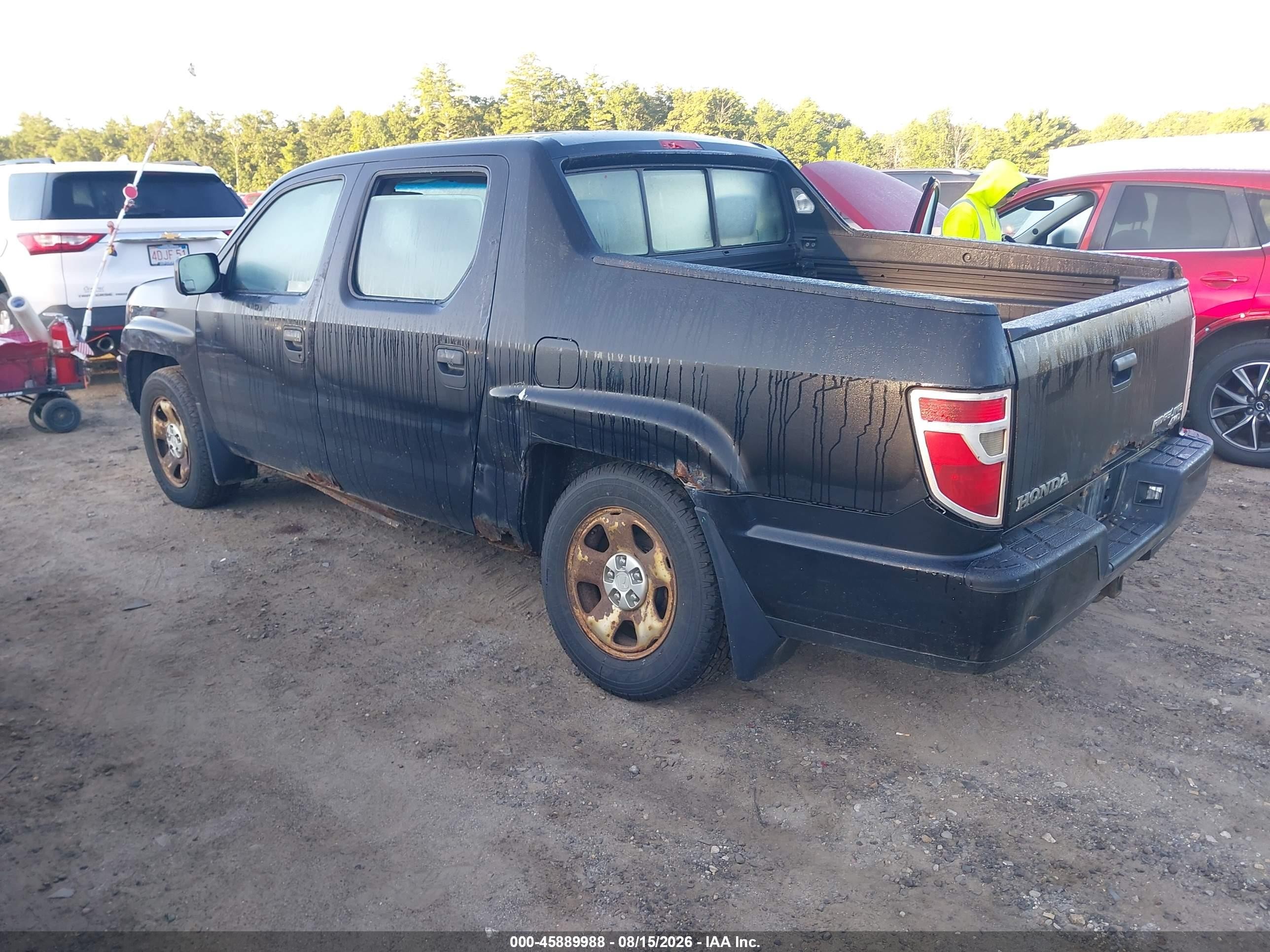 2010 Honda Ridgeline Rt Black vin: 5FPYK1F27AB003435