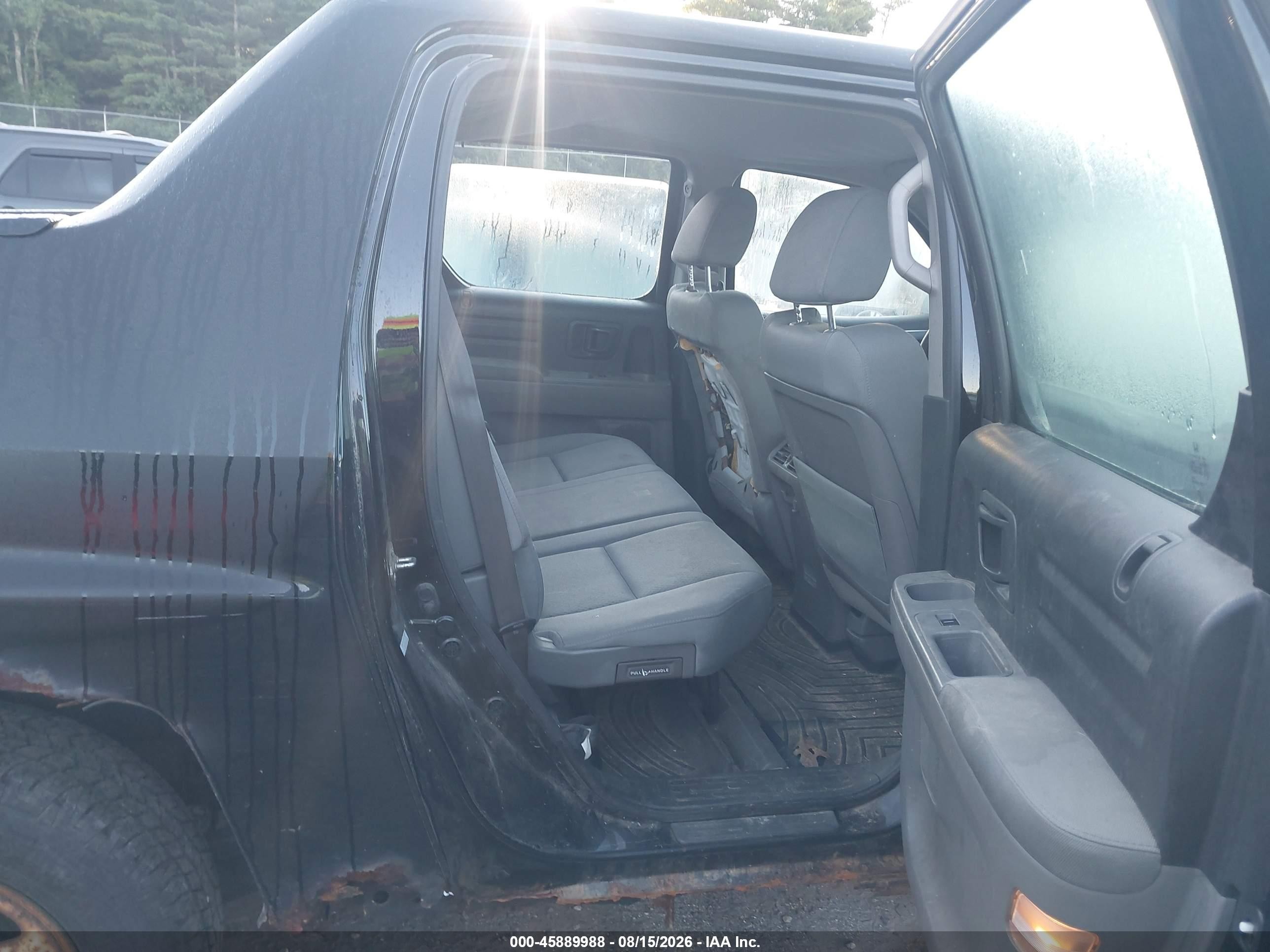 2010 Honda Ridgeline Rt Black vin: 5FPYK1F27AB003435