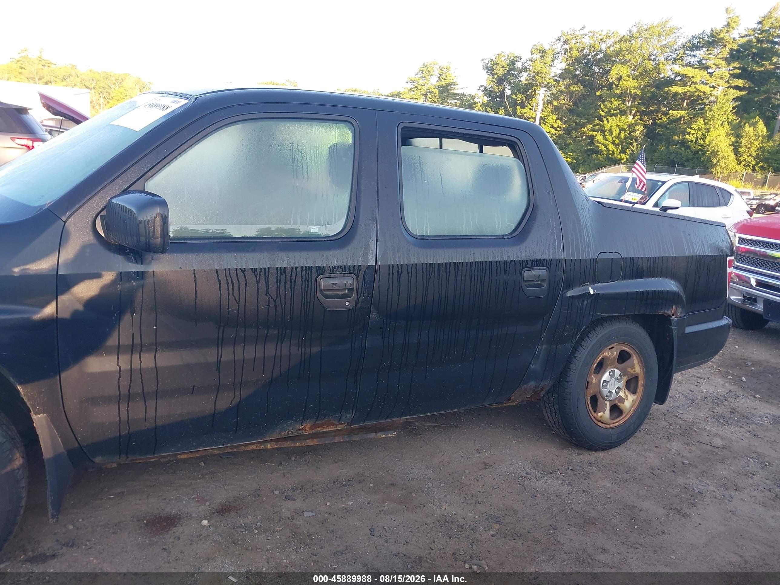 2010 Honda Ridgeline Rt Black vin: 5FPYK1F27AB003435