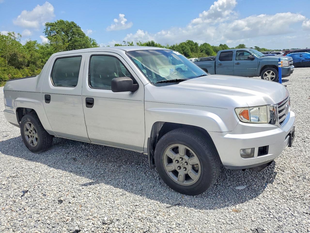2012 Honda Ridgeline Rt Gray vin: 5FPYK1F27CB004152