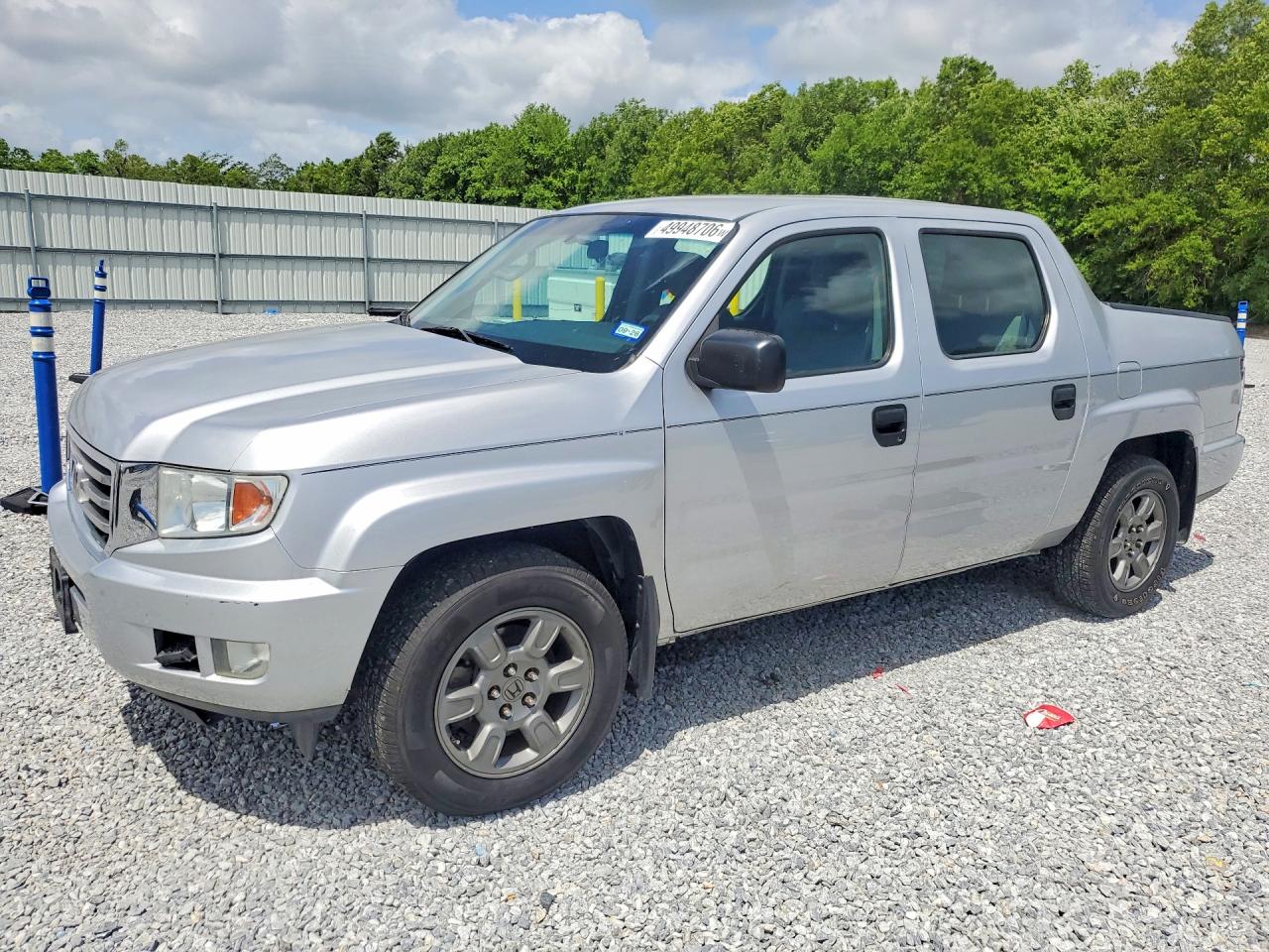 2012 Honda Ridgeline Rt Gray vin: 5FPYK1F27CB004152