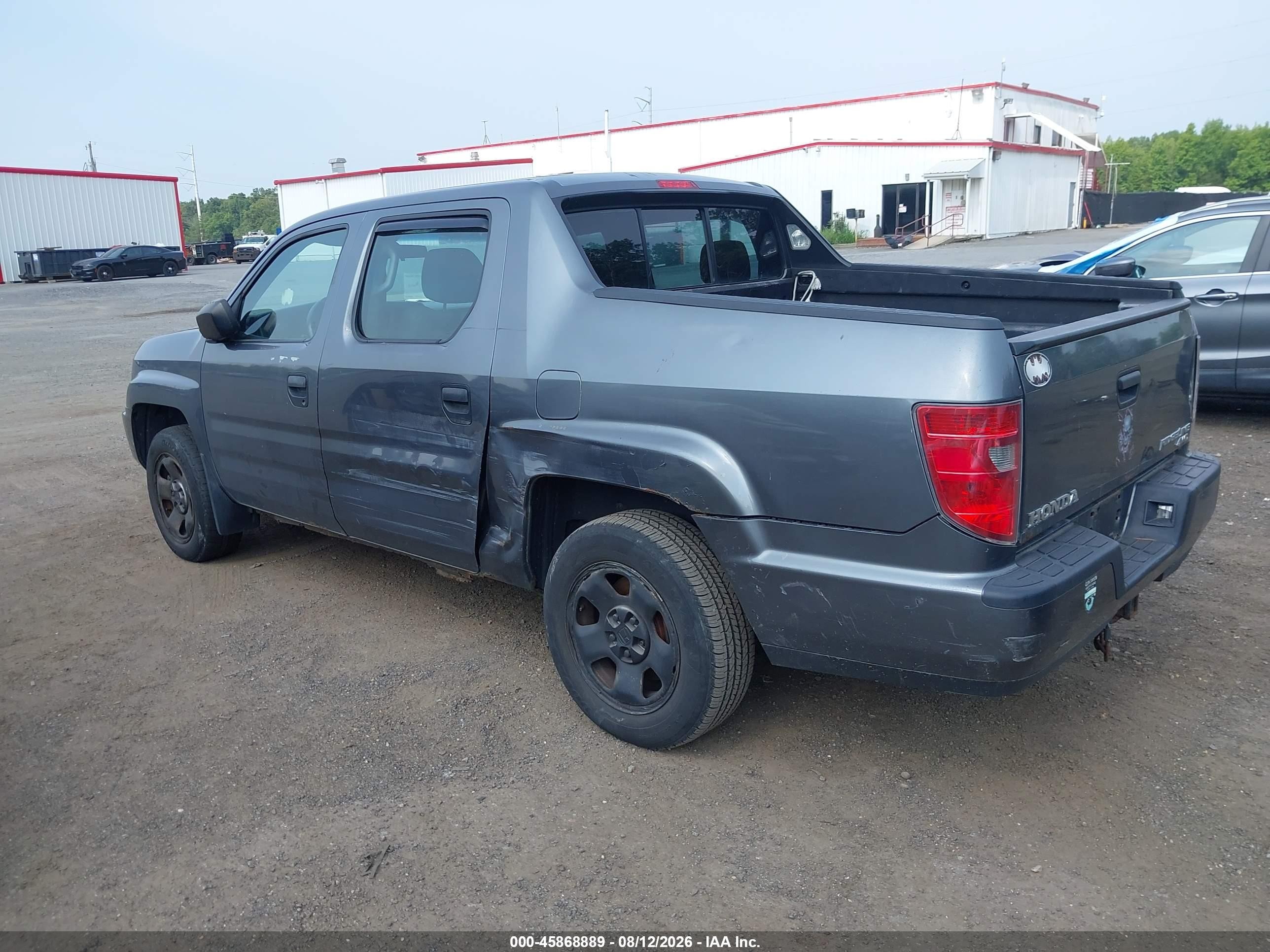 2011 Honda Ridgeline Rt Gray vin: 5FPYK1F28BB003008